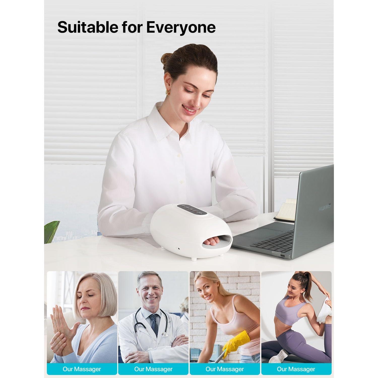 Masajeador de Mano Eléctrico ALLJOY con Calor y Compresión