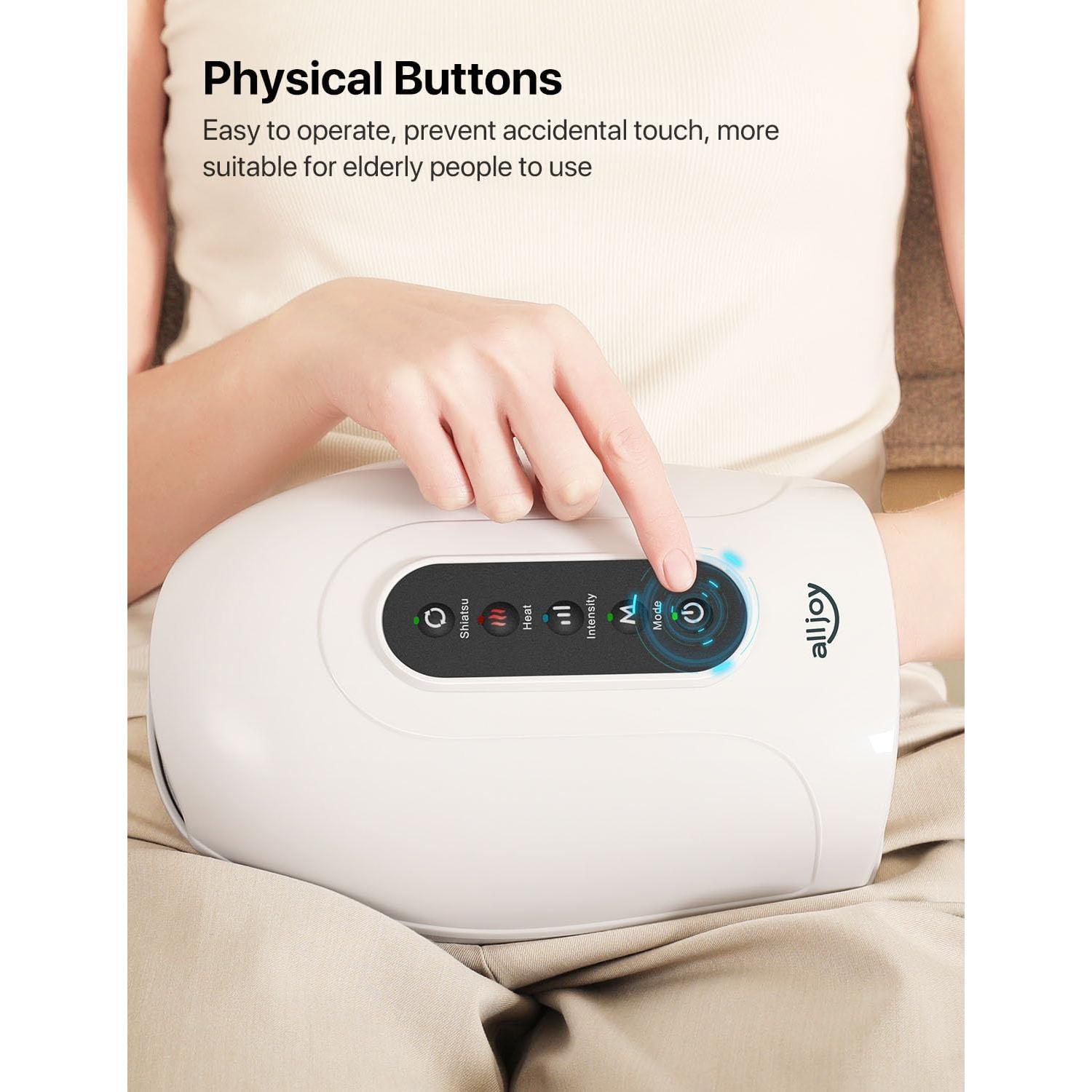 Masajeador de Mano Eléctrico ALLJOY con Calor y Compresión