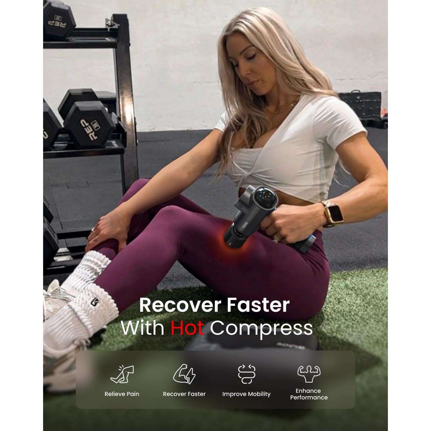 Pistola de Masaje RENPHO Active Thermacool con Calor y Frío