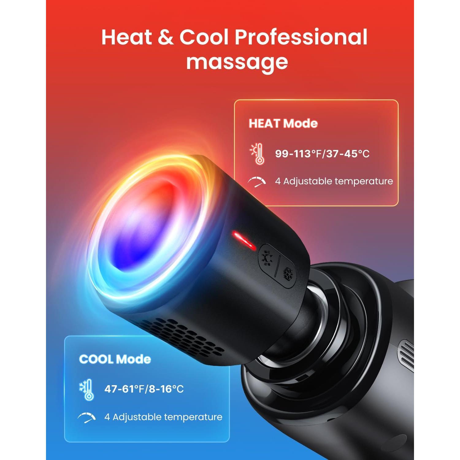 Pistola de Masaje RENPHO Active Thermacool con Calor y Frío