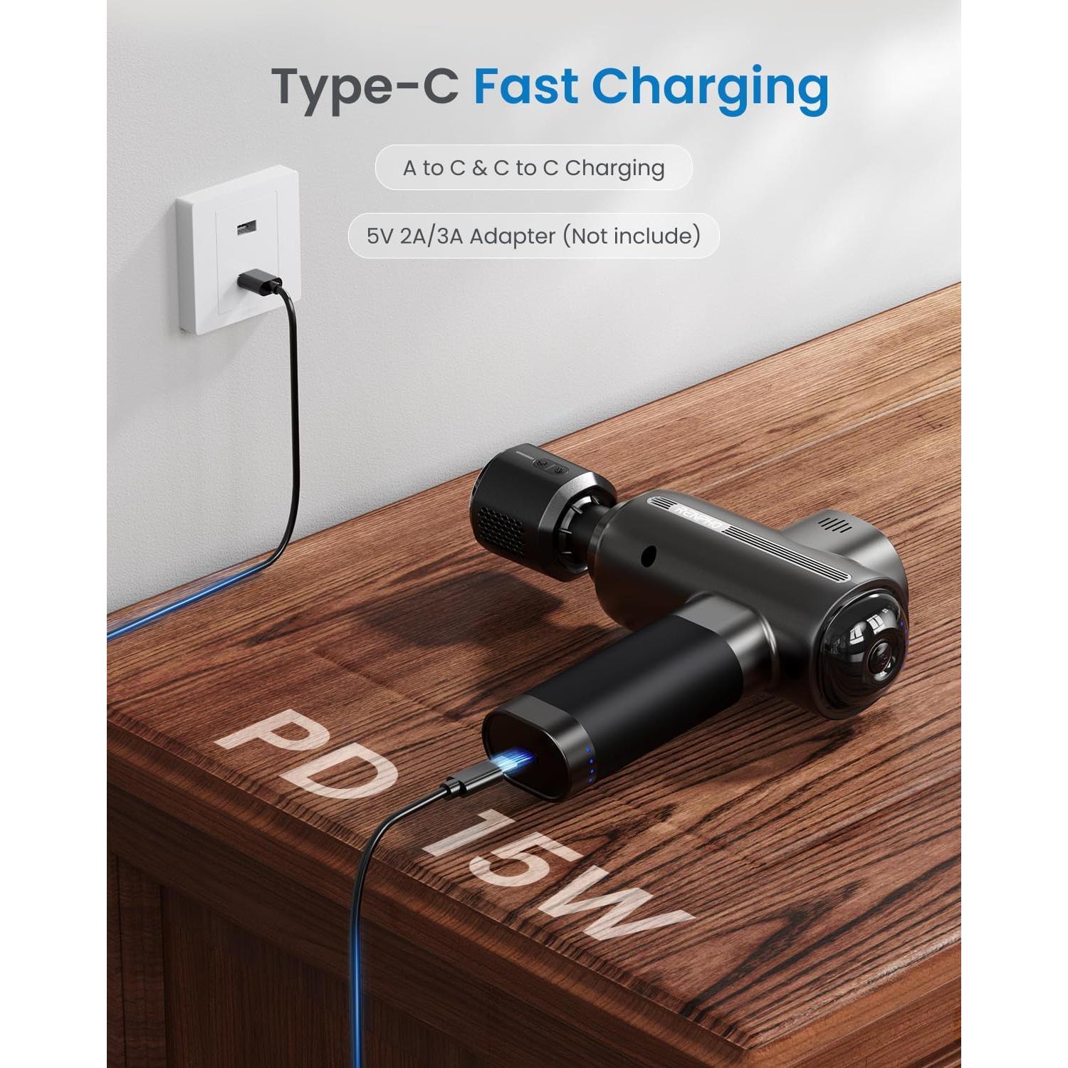 Pistola de Masaje RENPHO Active Thermacool con Calor y Frío