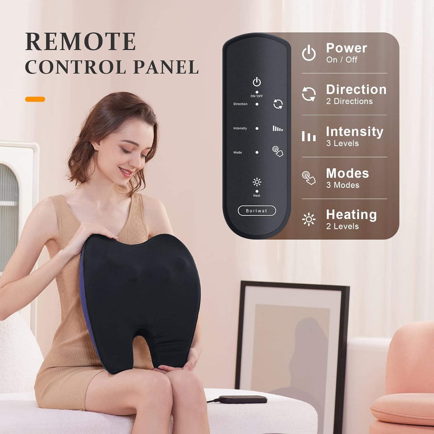 Masajeador de Espalda y Cuello Boriwat R16 con Calor 3D