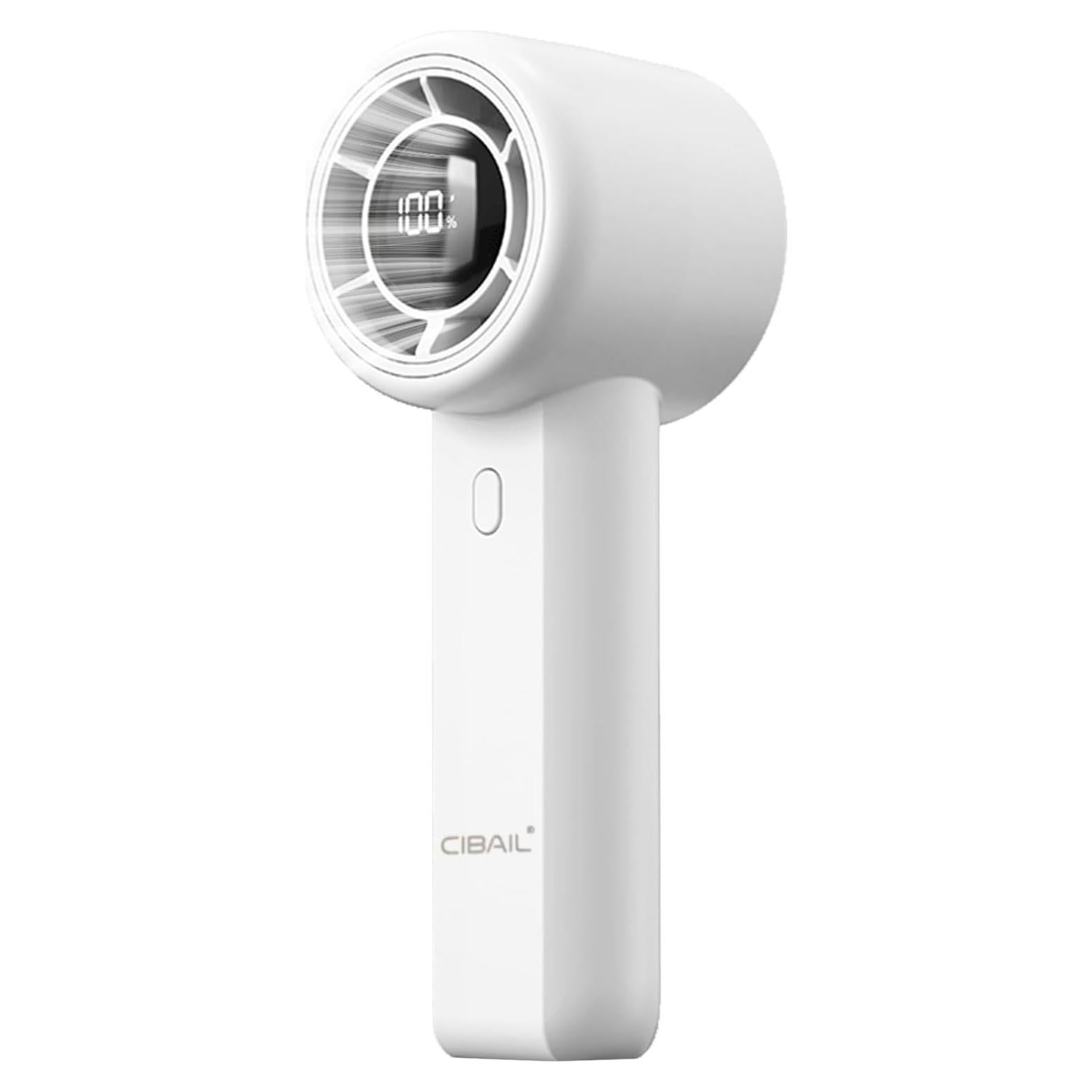 Ventilador Portátil de Mano CIBAIL G1 Blanco 3 Velocidades USB