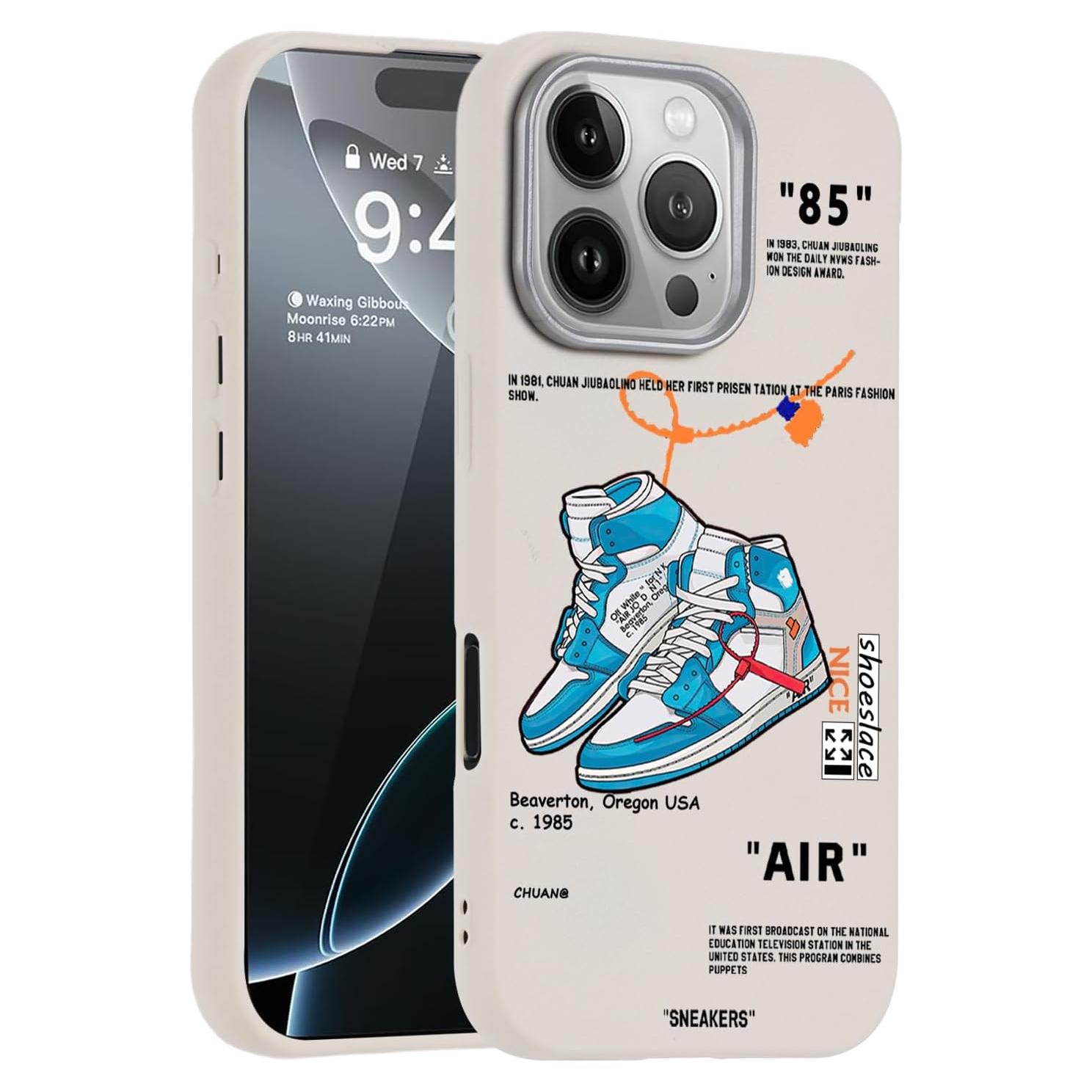 Funda deportiva CHBSHENG para iPhone 16 Pro Max beige