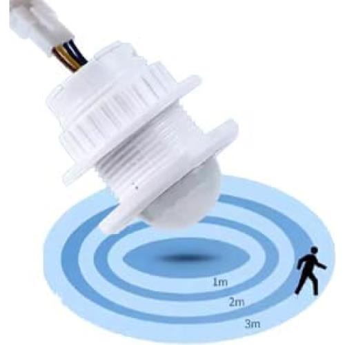 Interruptor Sensor de Movimiento PIR HANNAHONG 40W 5m Ajustable