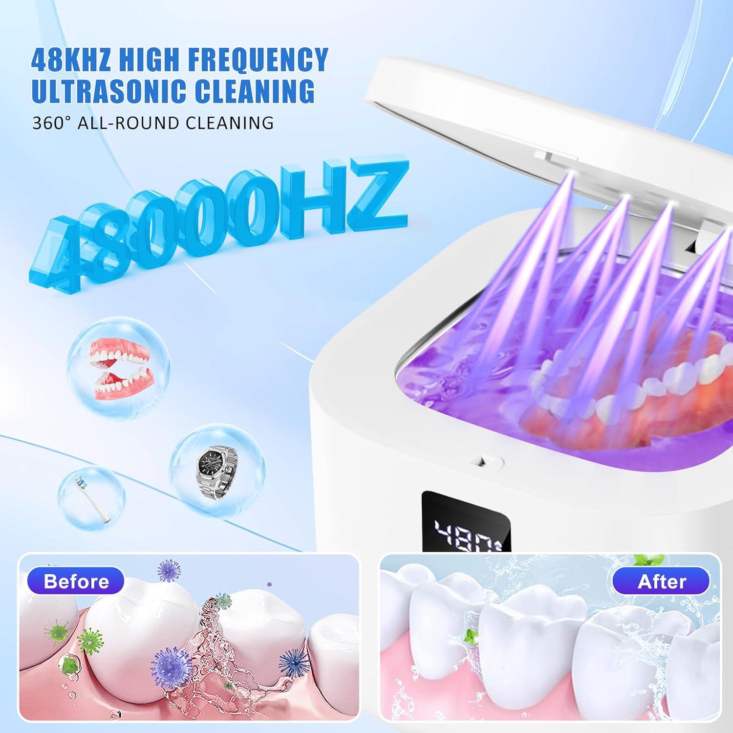 Limpiador Ultrasónico KITCHLYNE para Retenedores 375ml 48kHz