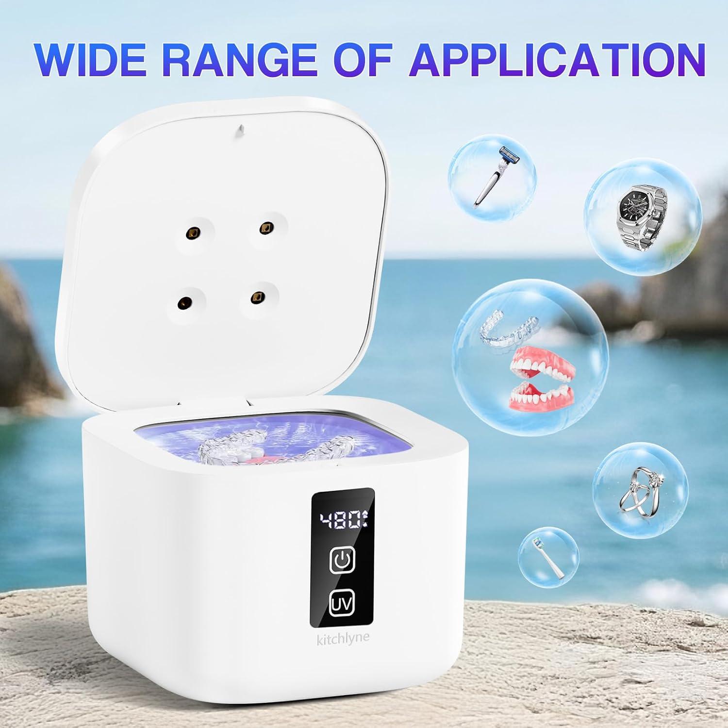 Limpiador Ultrasónico KITCHLYNE para Retenedores 375ml 48kHz