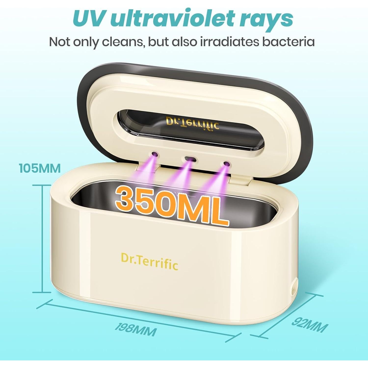 Limpiador Ultrasónico de Joyas 48KHz - M9B301 - Acero Inoxidable