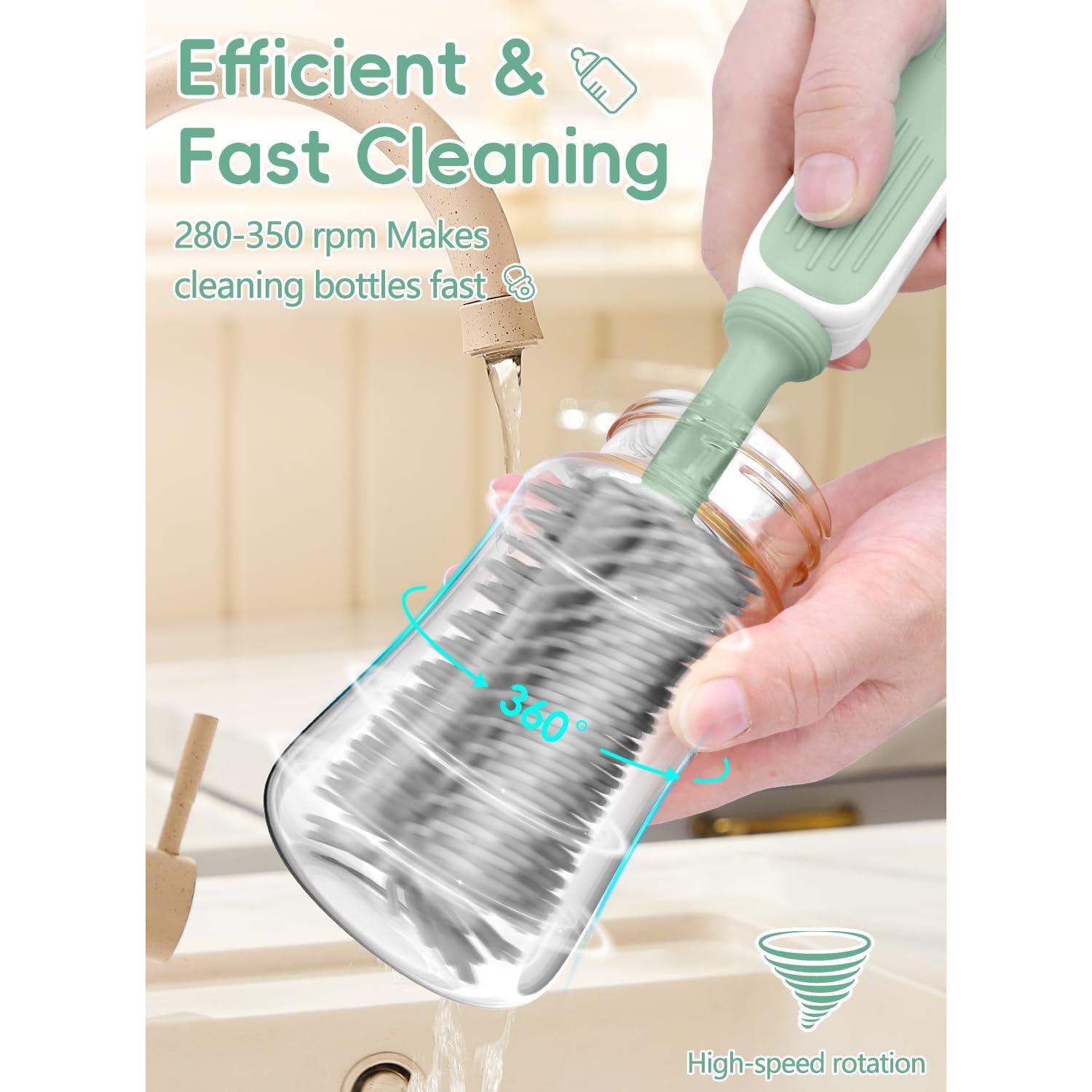 Limpiador Eléctrico de Botellas YASEW 2000mAh con Cepillos