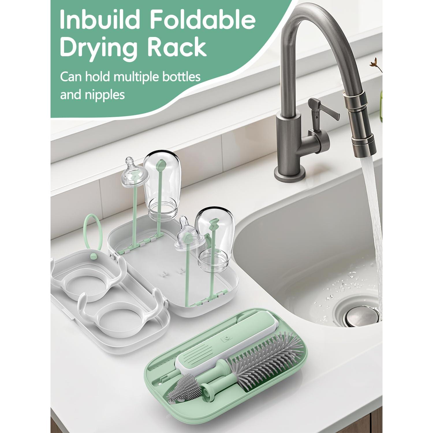 Limpiador Eléctrico de Botellas YASEW 2000mAh con Cepillos