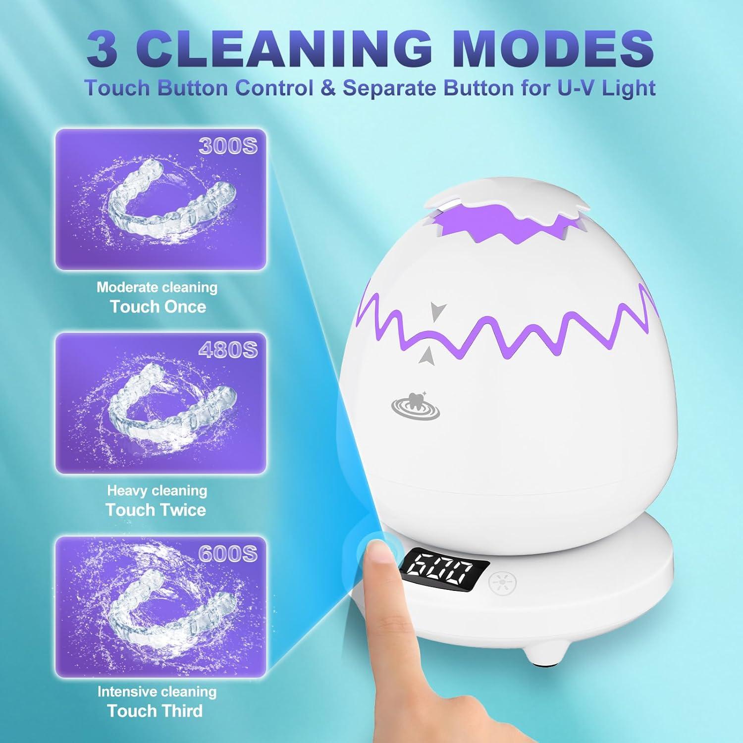 Limpiador Ultrasónico de Retenedores Sovyime H16, 4 Modos