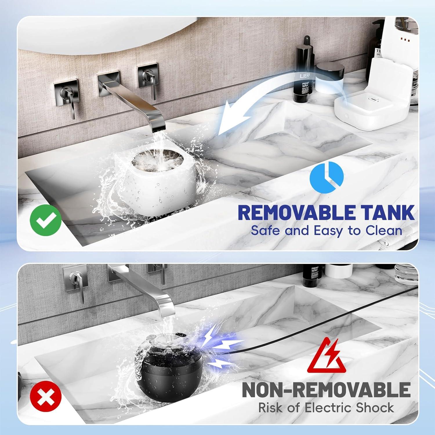 Limpiador Ultrasónico Sonolab 240ml con Tanque Removible y Tabletas