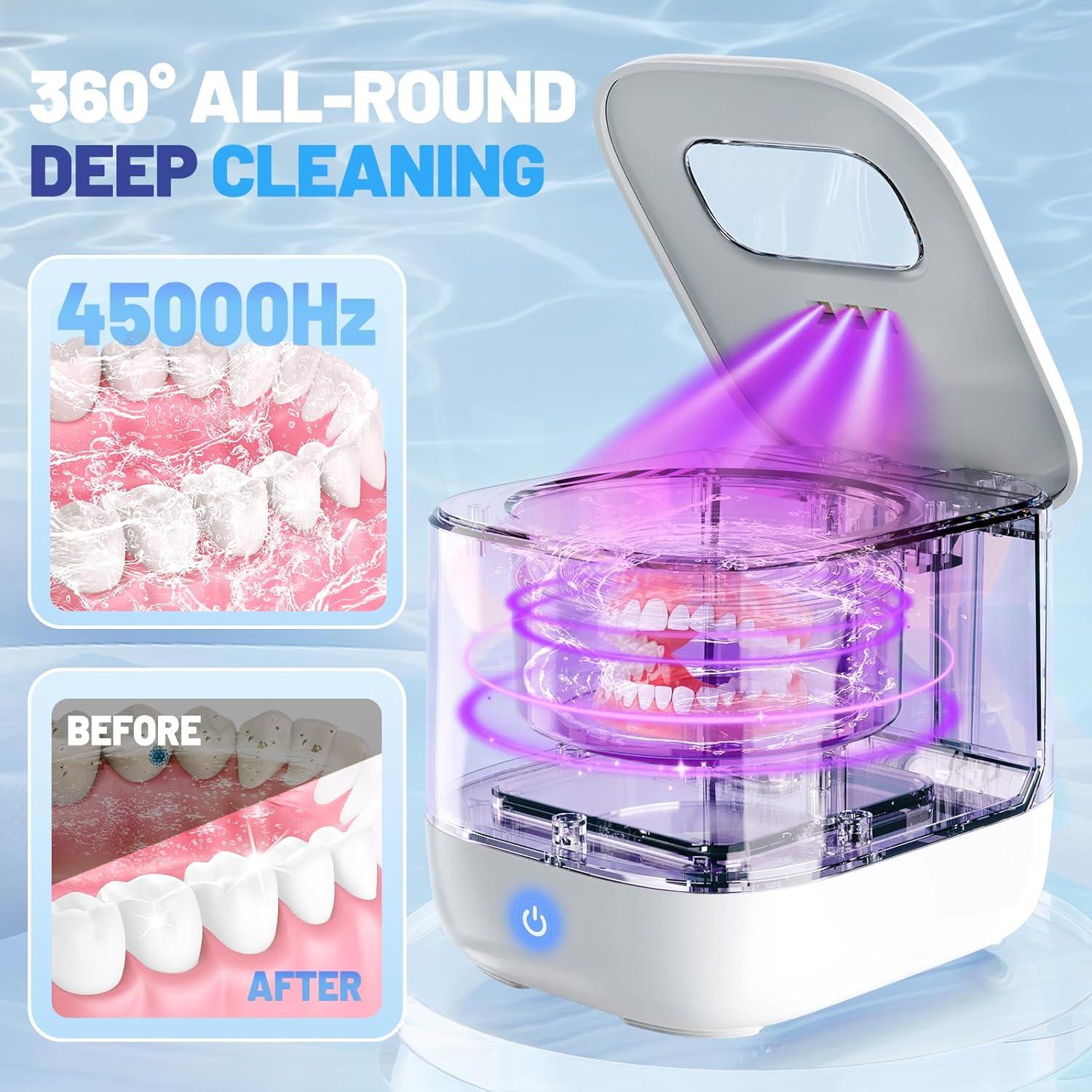 Limpiador Ultrasónico Sonolab 240ml con Tanque Removible y Tabletas