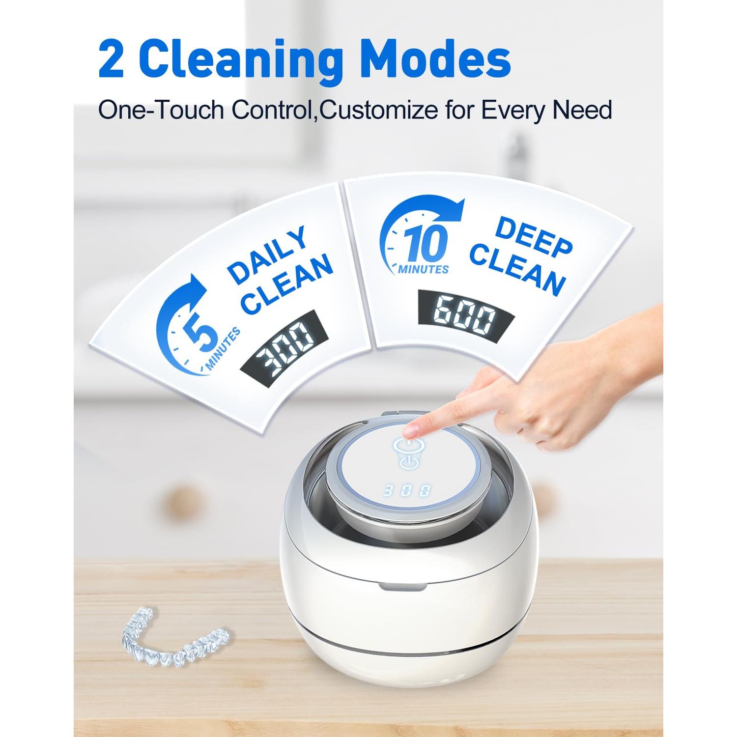 Limpiador Ultrasónico de Dentaduras NARELECT 180ml Blanco