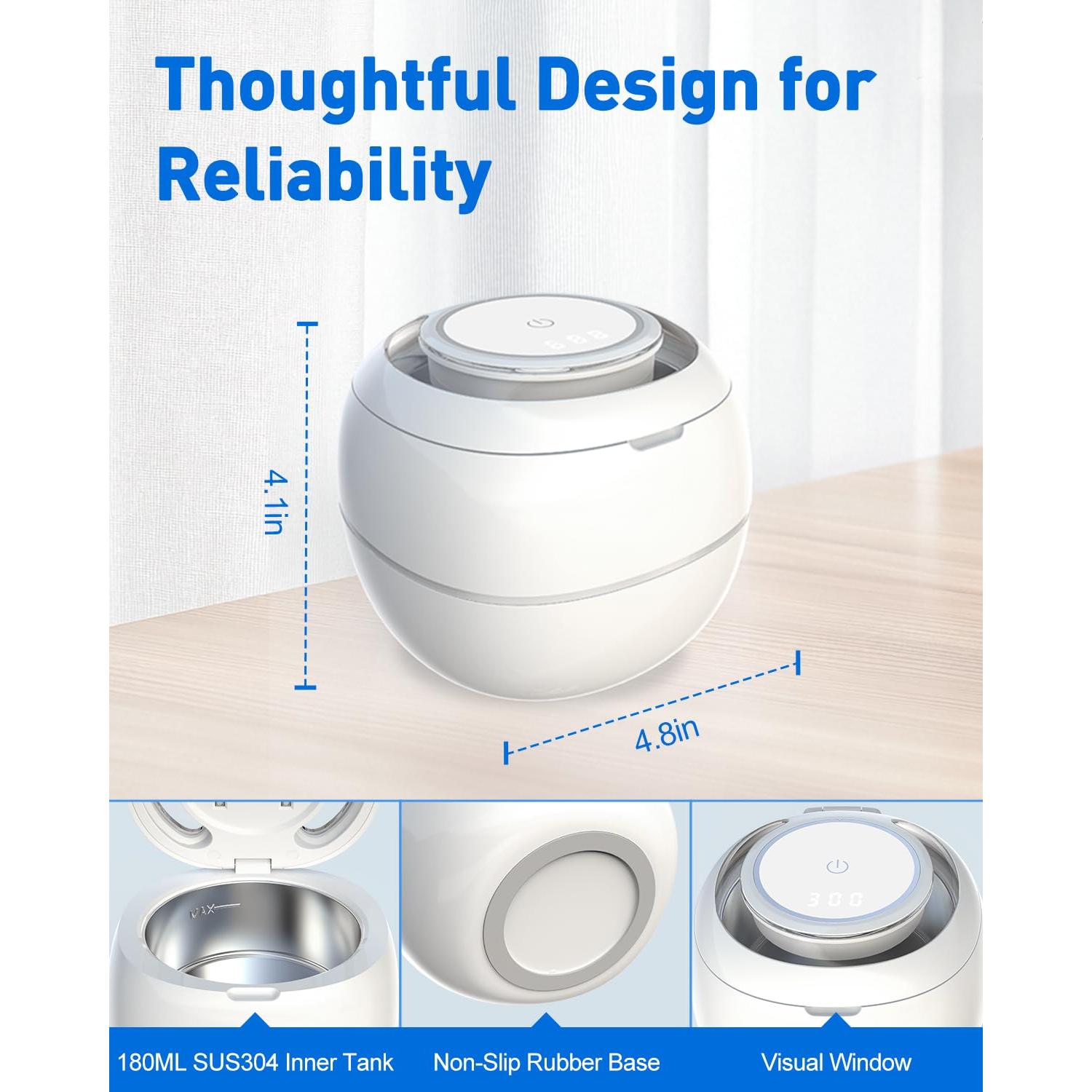 Limpiador Ultrasónico de Dentaduras NARELECT 180ml Blanco