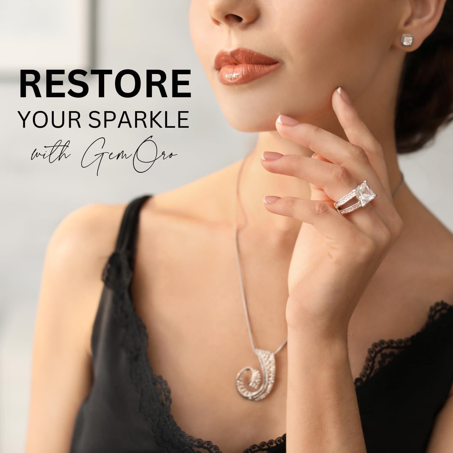 Limpiador Ultrasónico GemOro 1 Cuarto No Tóxico y Concentrado