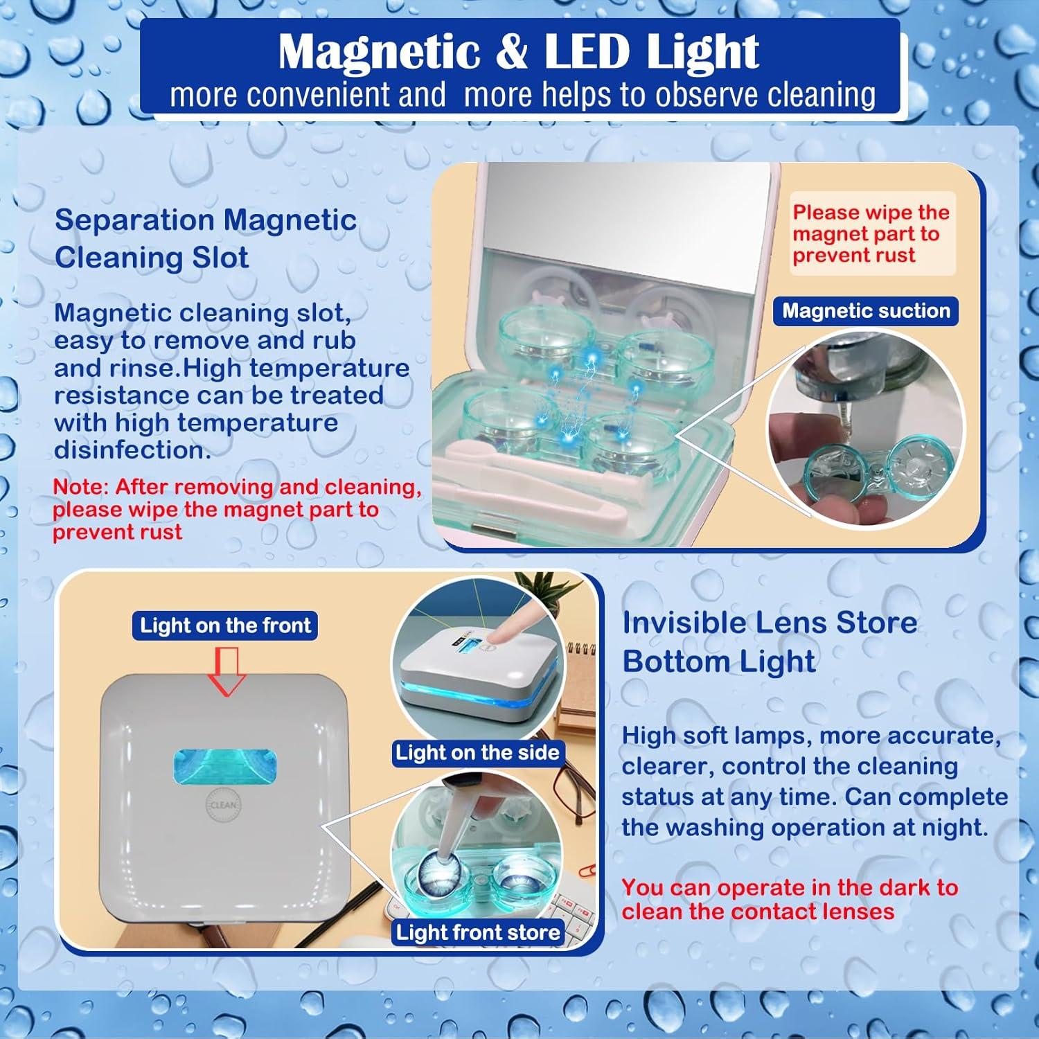 Limpiadora de Lentes de Contacto UV Eagosion EV Plus 3 Paquetes