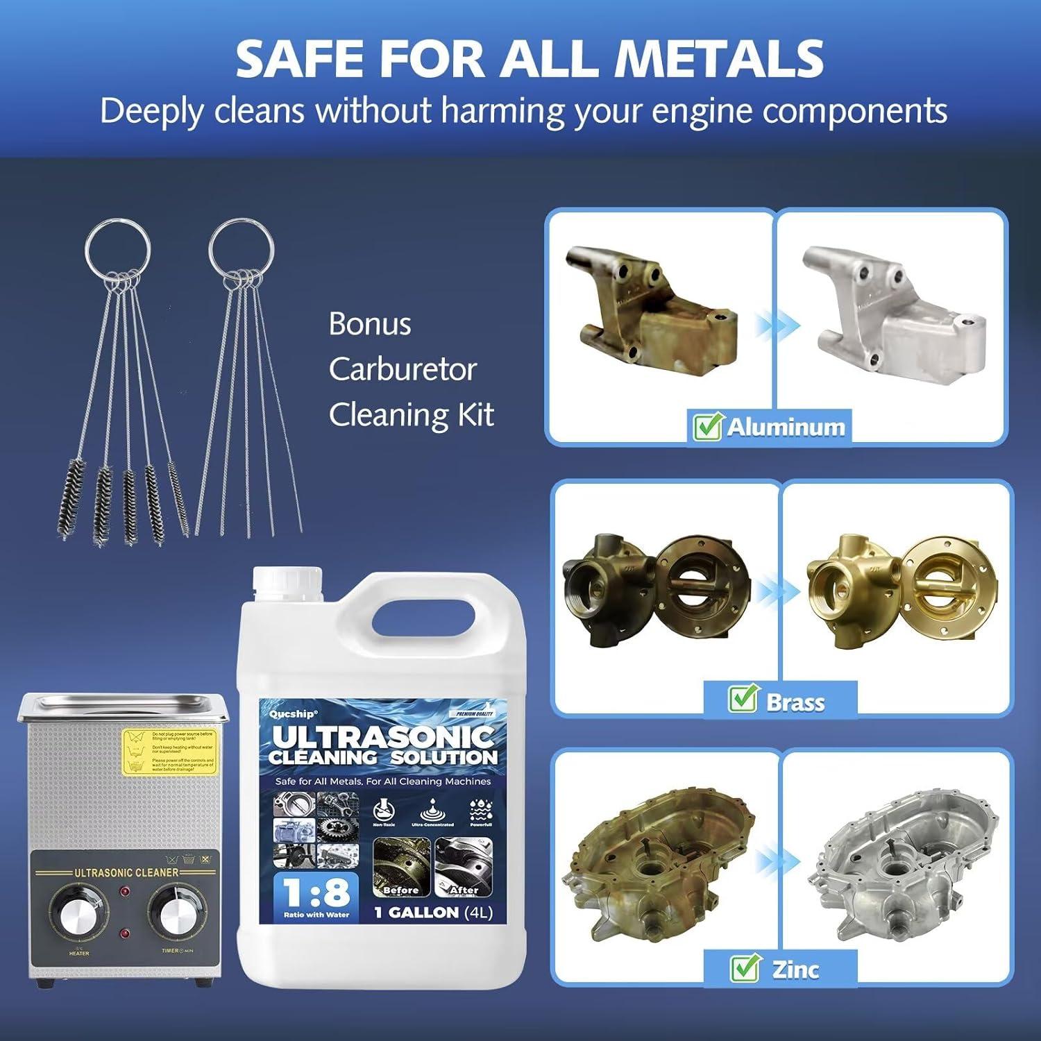 Limpiador Ultrasonido Concentrado Qucship 3.78L - 9 Galones