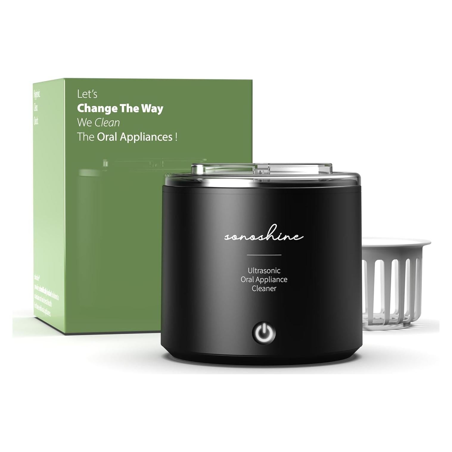 Limpiador Ultrasónico Shinchie SonoShine para Dentaduras y Alineadores