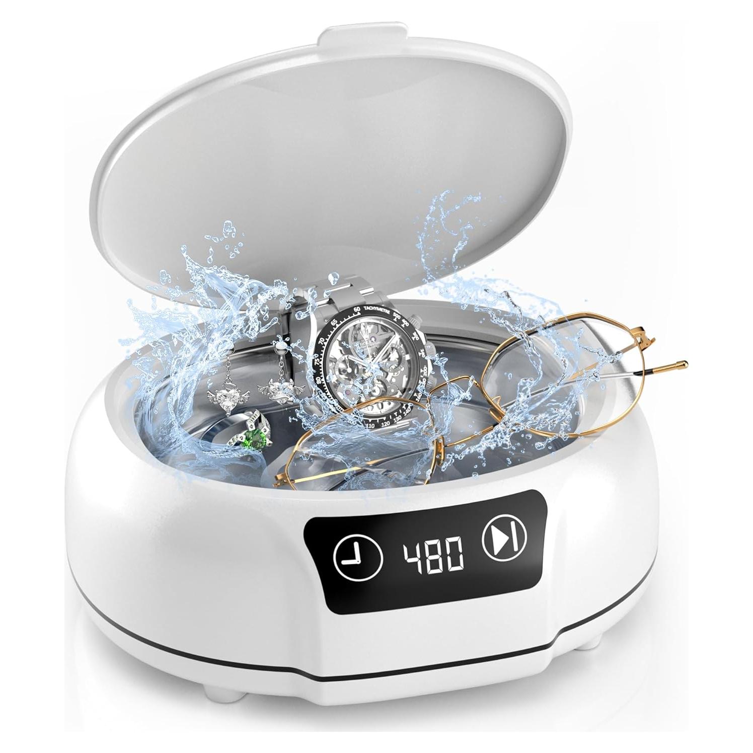 Limpiador Ultrasónico de Joyas KUNPHY 700ml 48kHz 3 Modos