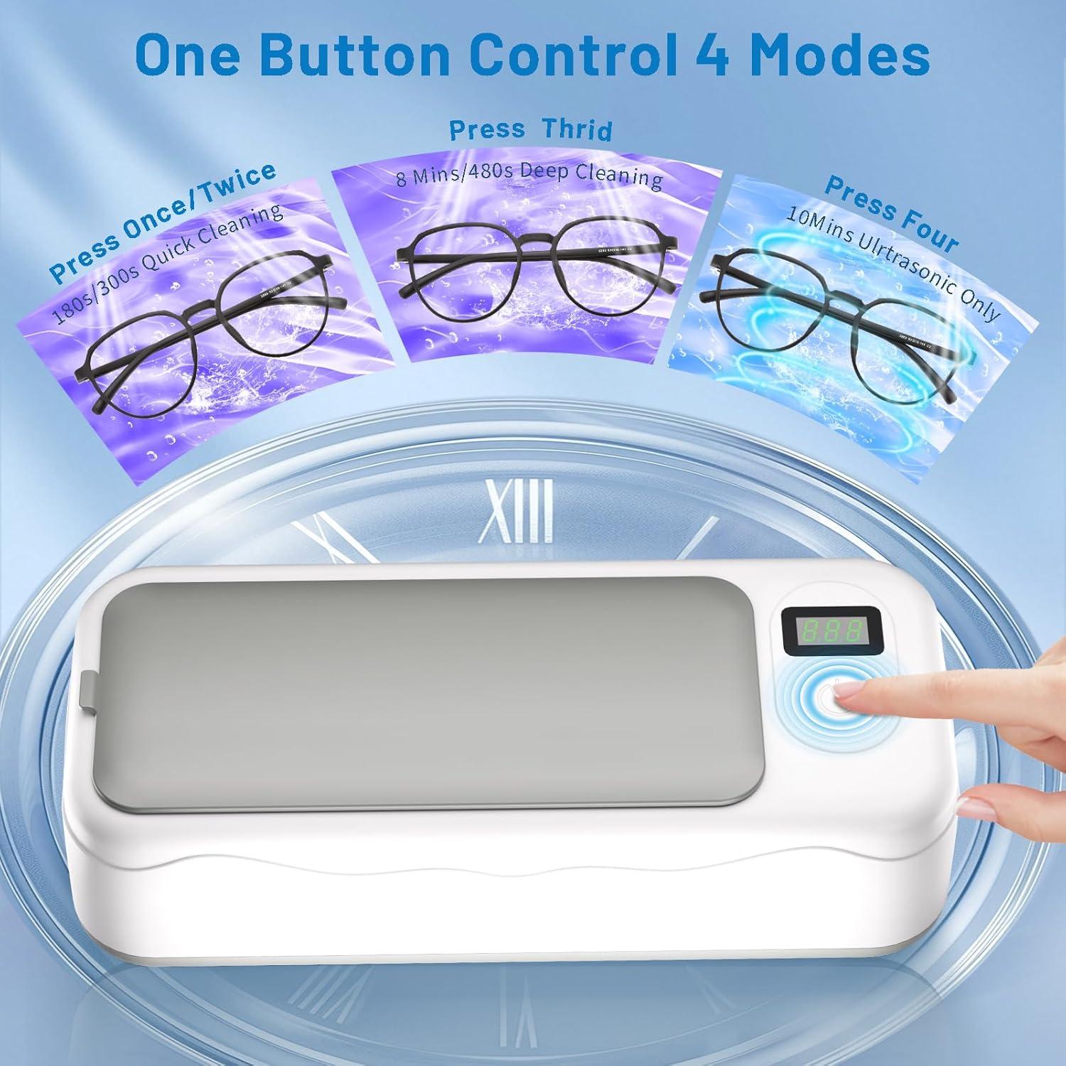 Limpiador Ultrasónico de Joyas GUPOQIGU 600ml con Temporizador