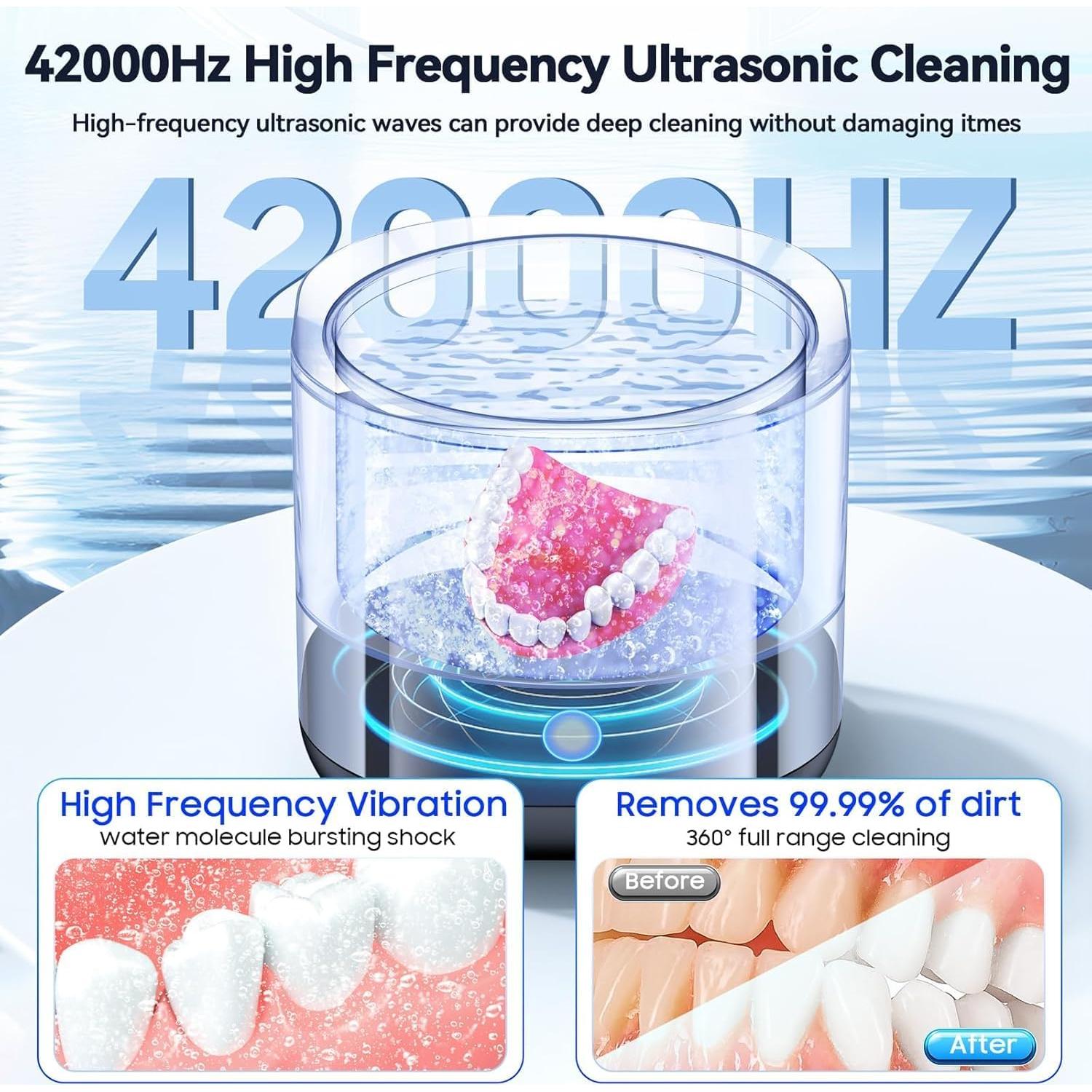 Limpiadora Ultrasónica de Dentaduras Kaitse 220ML 45kHz