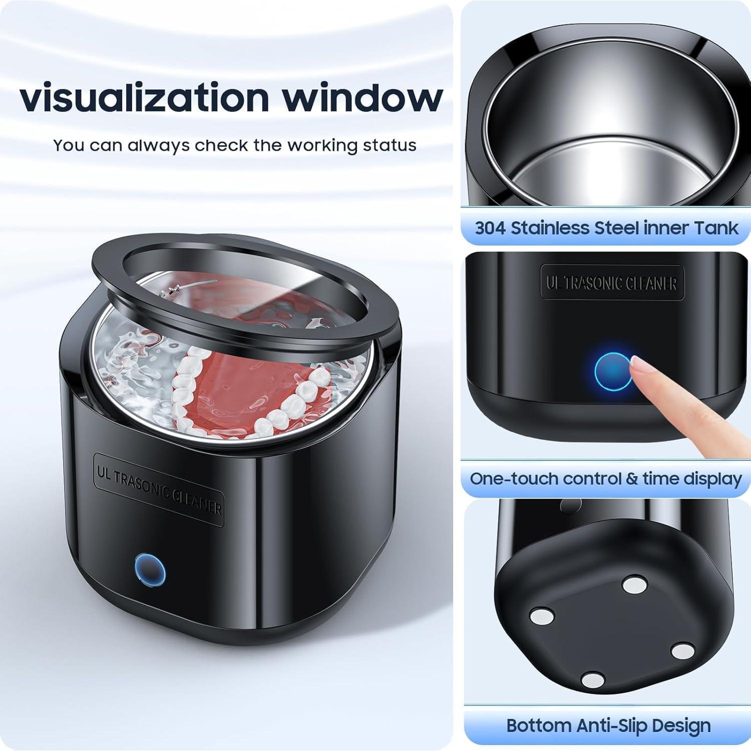 Limpiadora Ultrasónica de Dentaduras Kaitse 220ML 45kHz