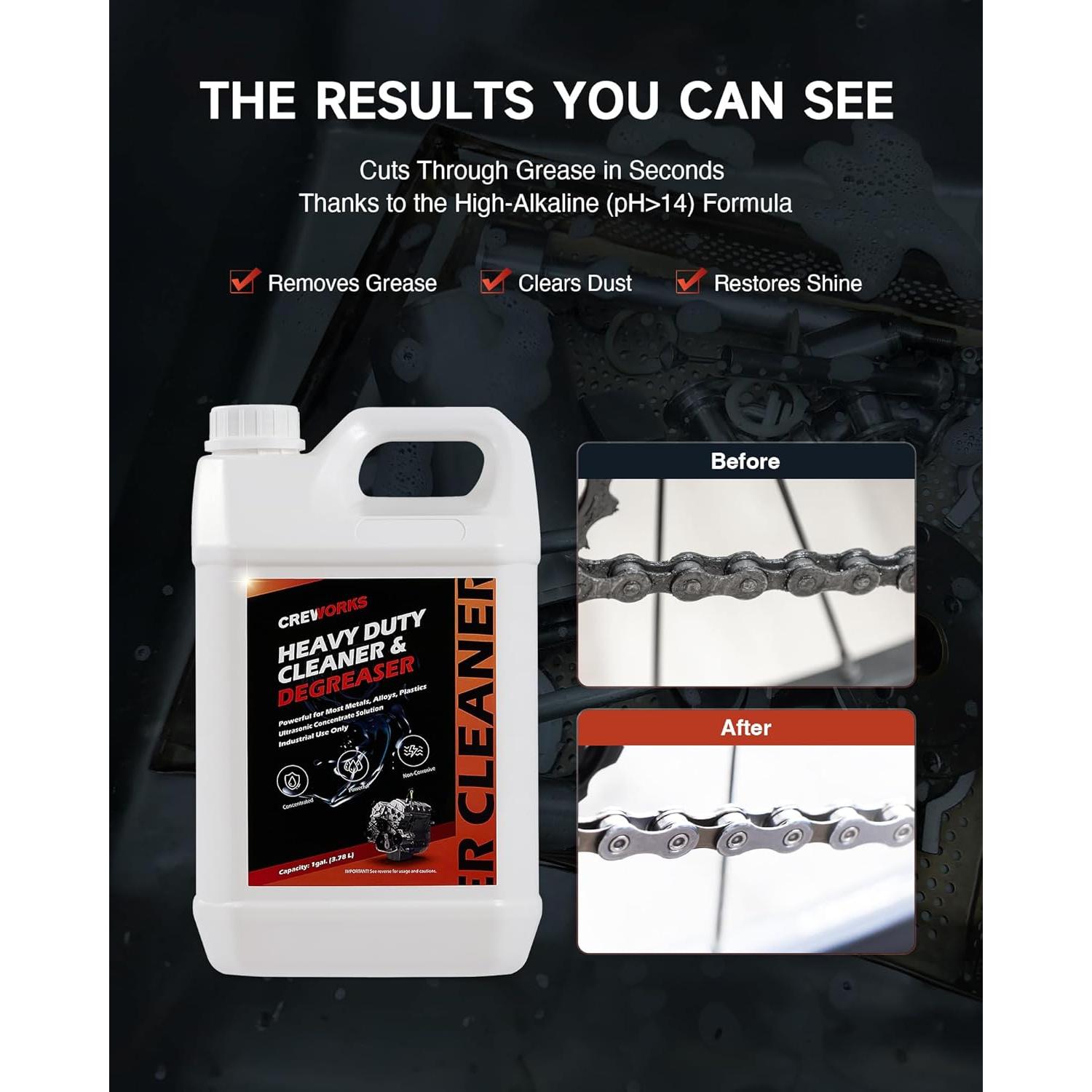 Limpiador Ultrasónico CREWORKS 3.78L para Carburadores y Piezas