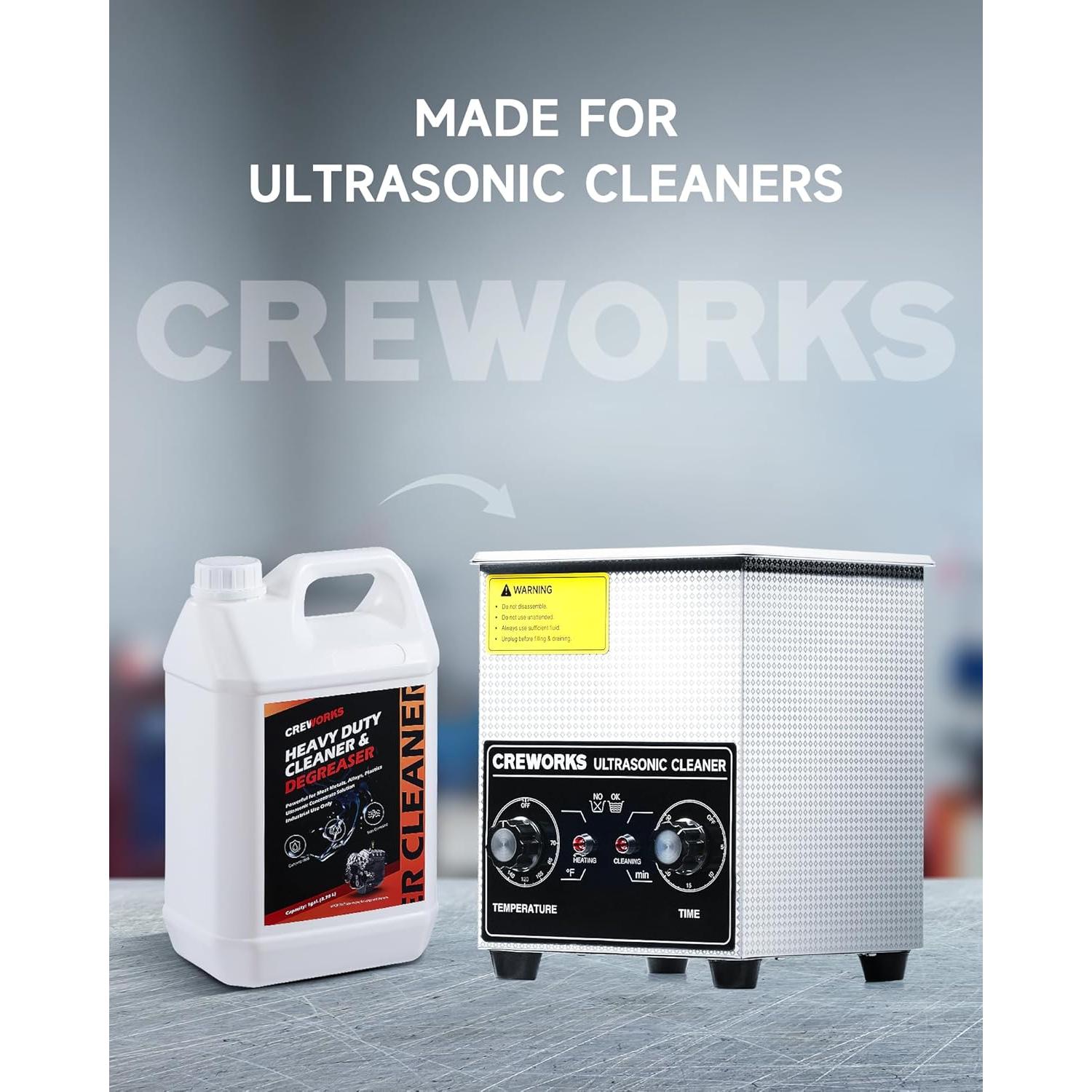 Limpiador Ultrasónico CREWORKS 3.78L para Carburadores y Piezas