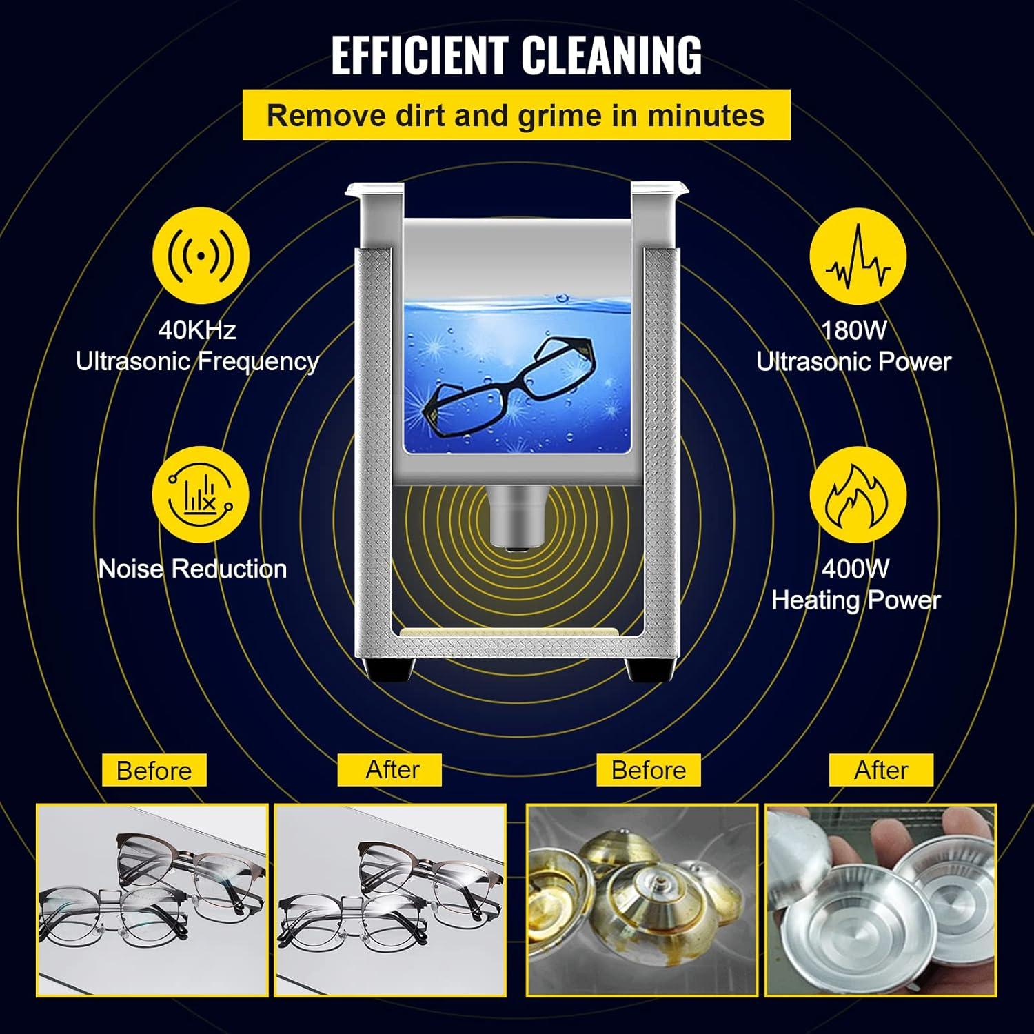 Limpiador Ultrasónico VEVOR 6L 400W Digital con Calentador