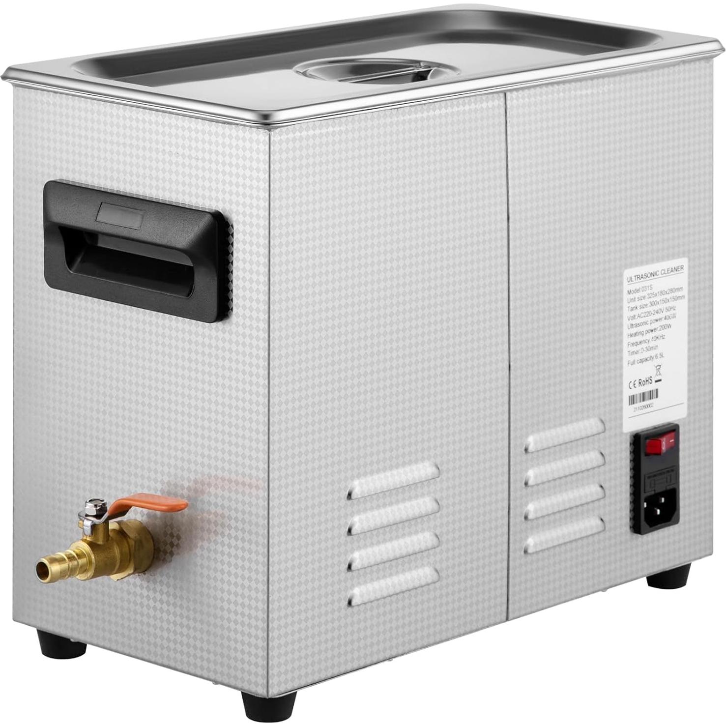 Limpiador Ultrasónico VEVOR 6L 400W Digital con Calentador