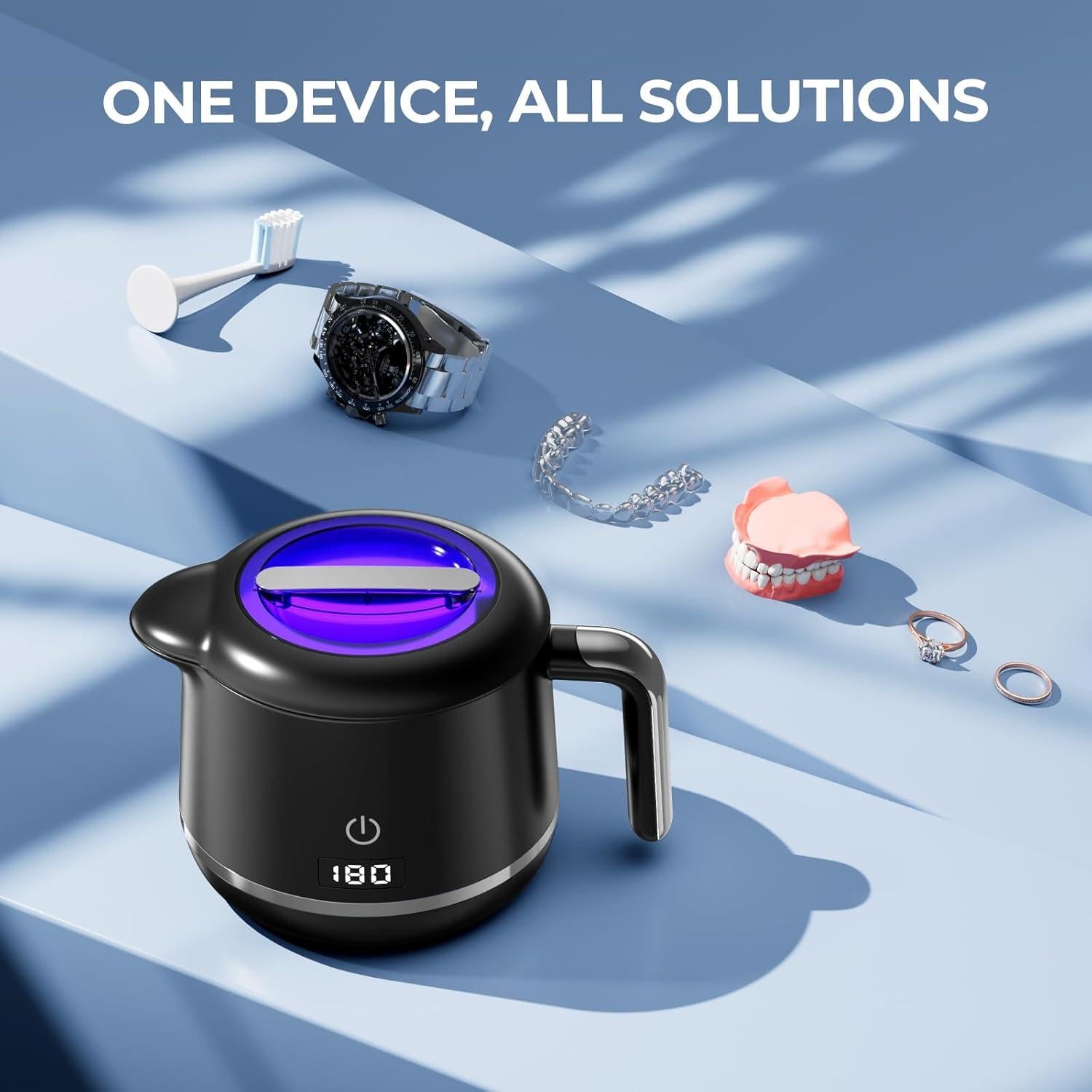 Limpiadora Ultrasónica de Retenedores GYNHD 200ml 45kHz 5 Modos