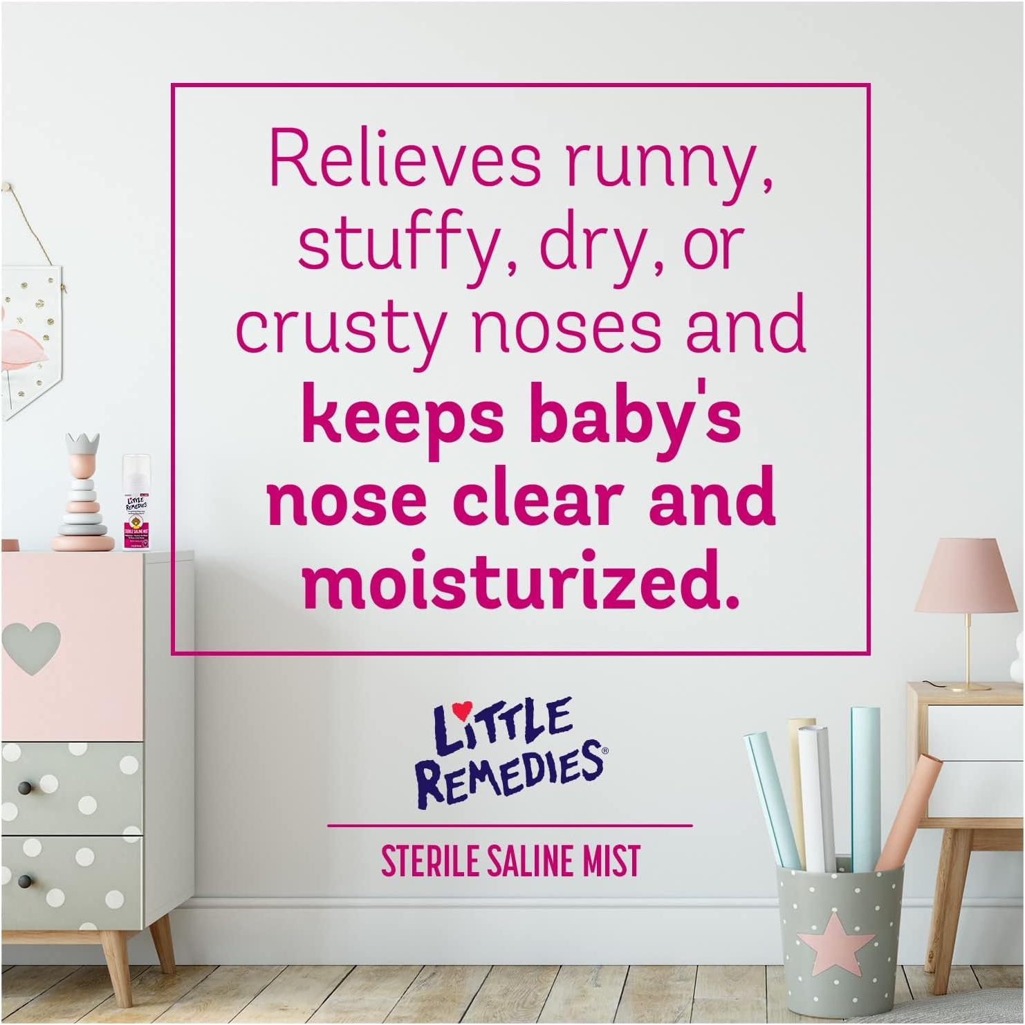 Rocío Nasal Salino Estéril Little Remedies 85 ml Bebés