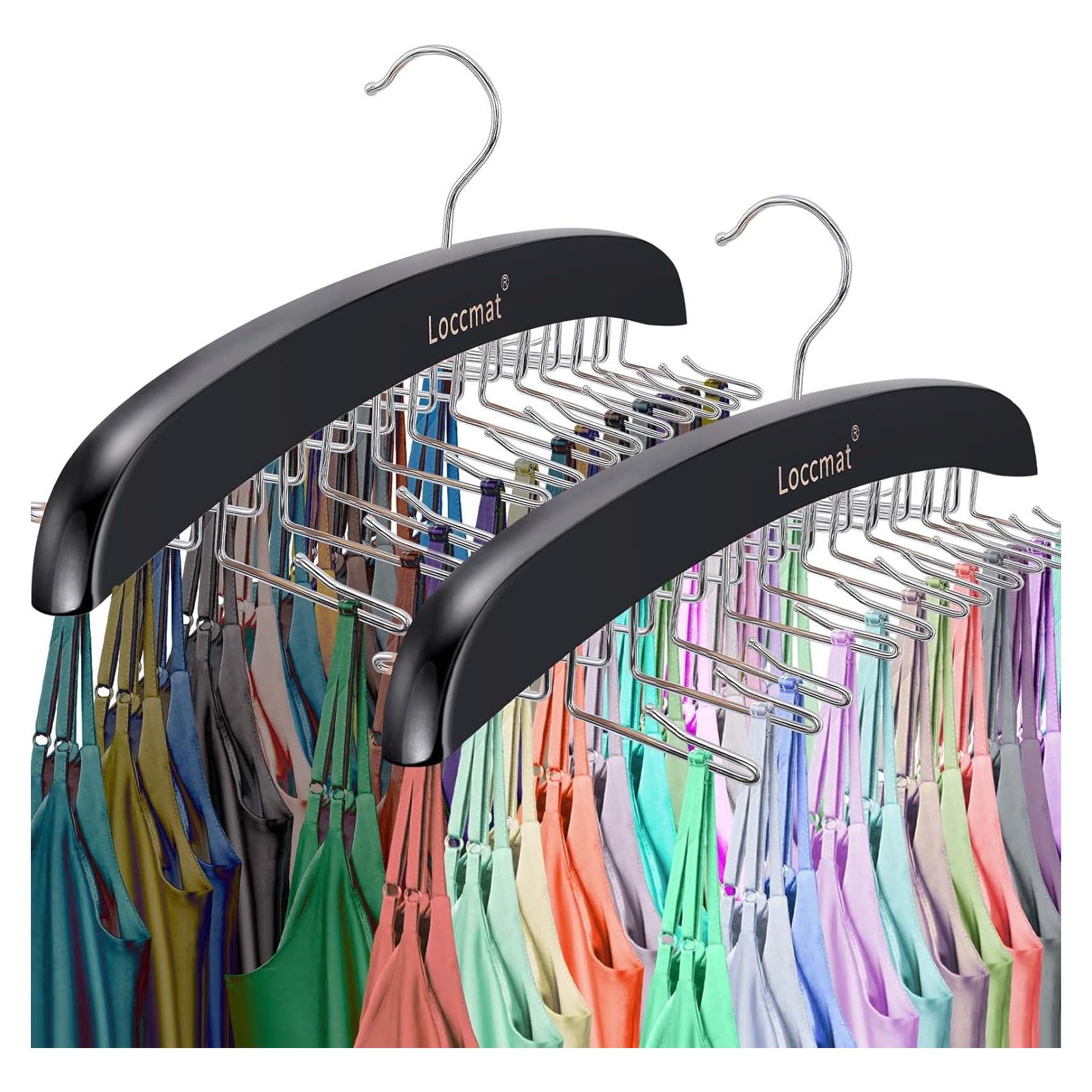 Perchero de Madera Loccmat con 24 Ganchos Metálicos Plegables