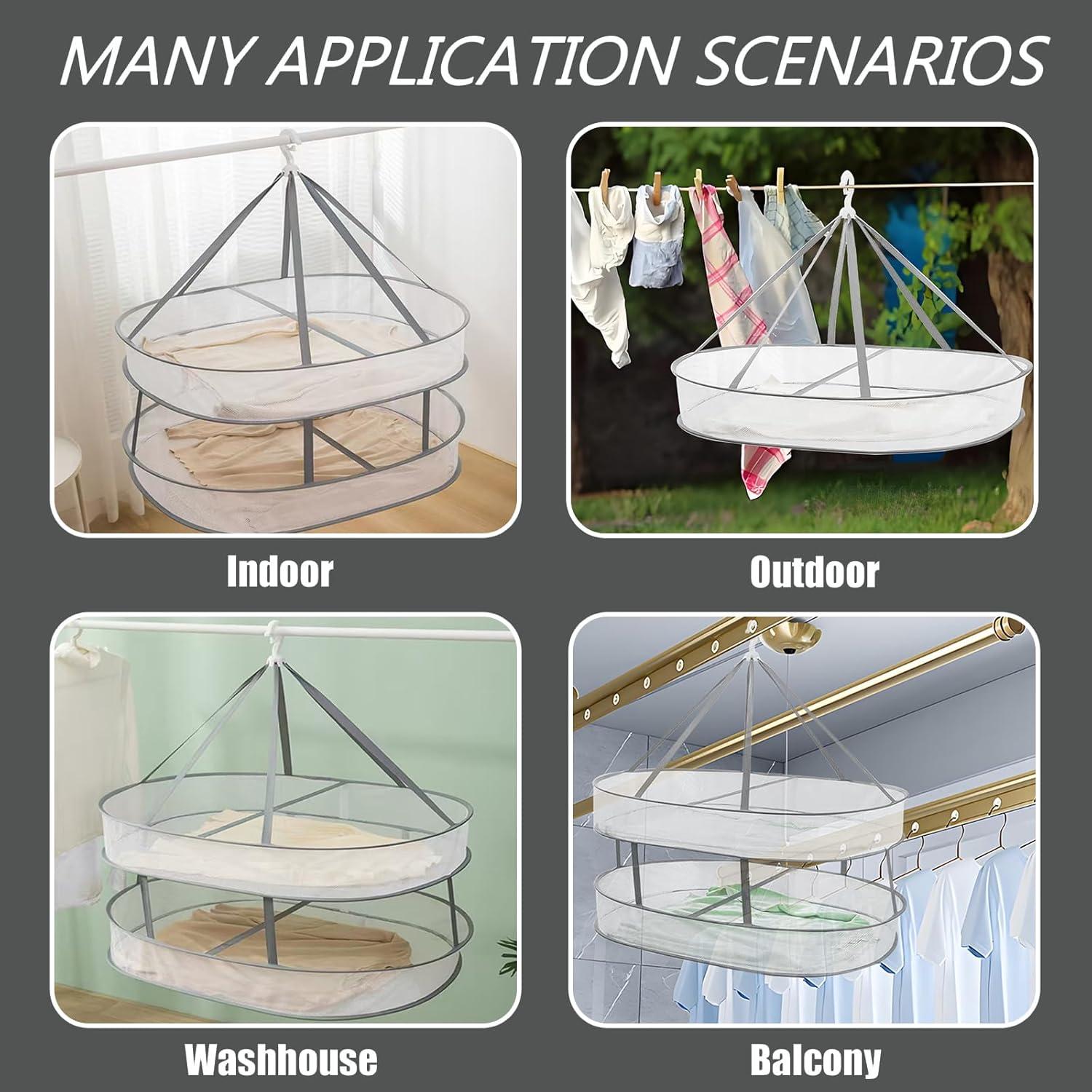 Estante de Secado Plegable WEISGJA 1 Nivel 80 cm Gris