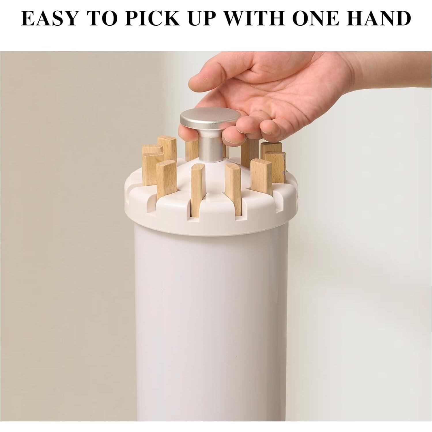 Soporte de Secado Plegable LEQ con 12 Varillas de Madera