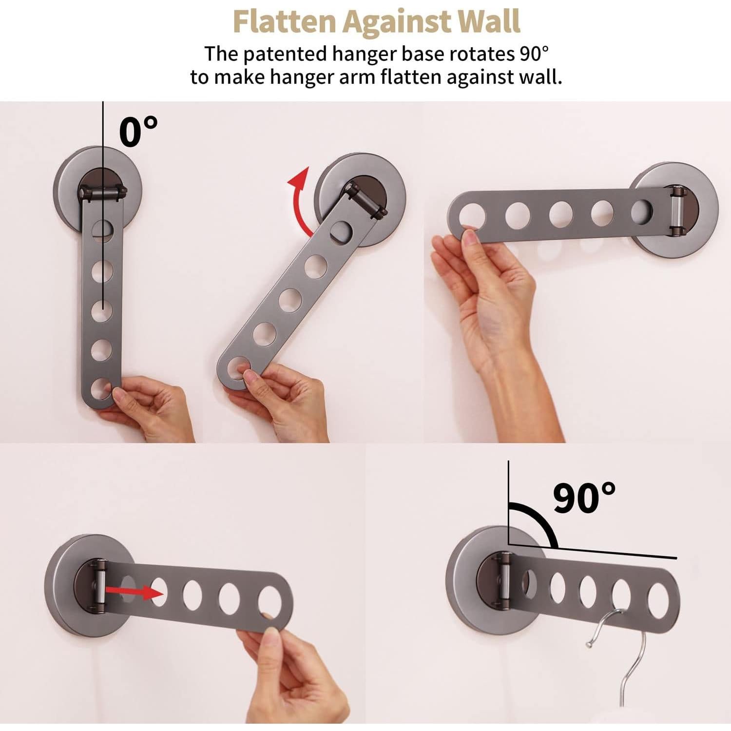 Soporte de Ropa Plegable GREATIM GT-SH005 Plata 25.2x9.4cm