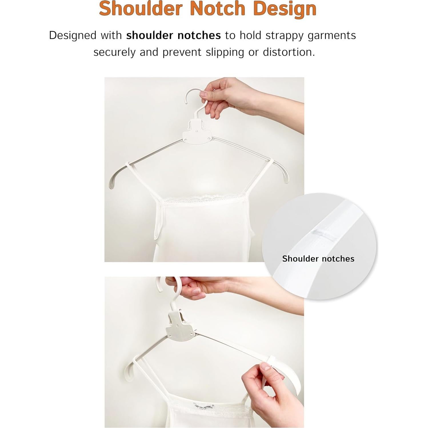 Perchero Plegable Genérico Antideslizante - Paquete de 5