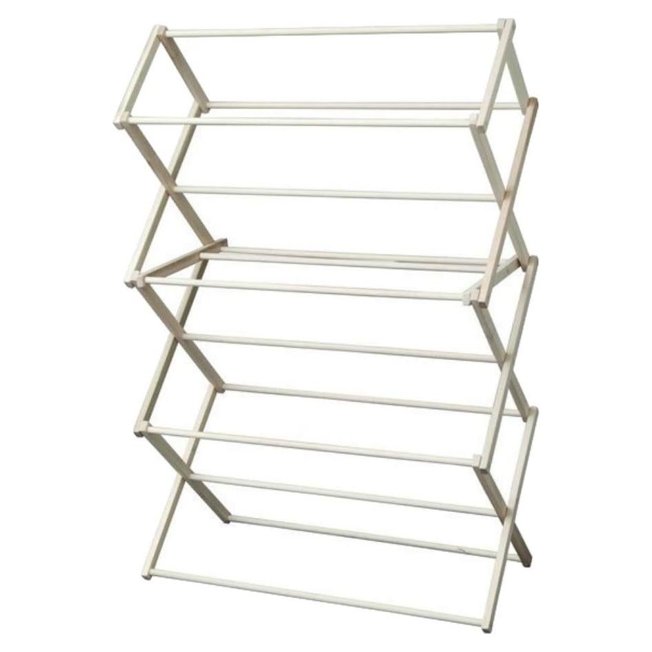 Soporte de Secado de Ropa Plegable Paz Clásica 132x91 cm