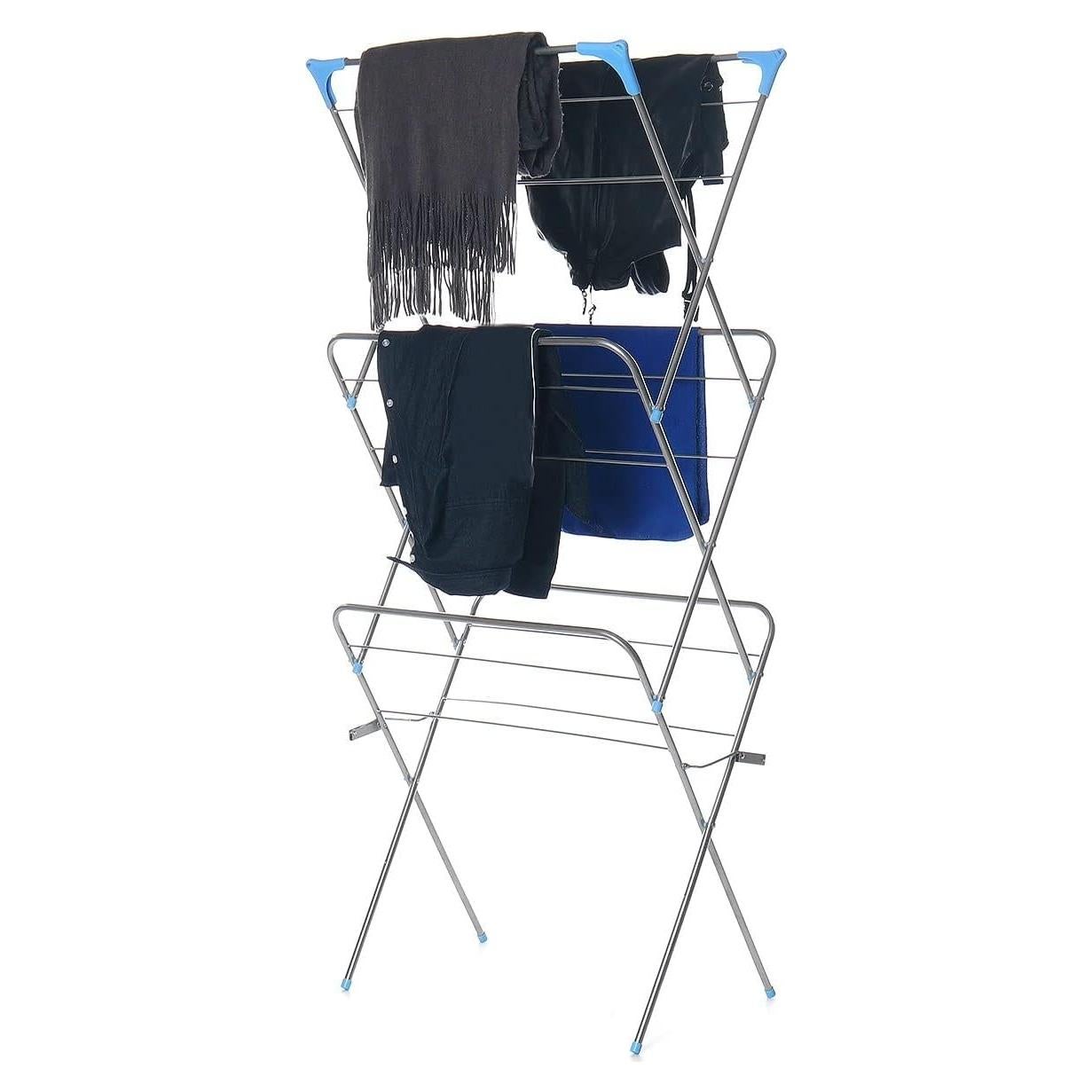 Estante Plegable para Secar Ropa LaYaQbin 3 Capas 148 cm