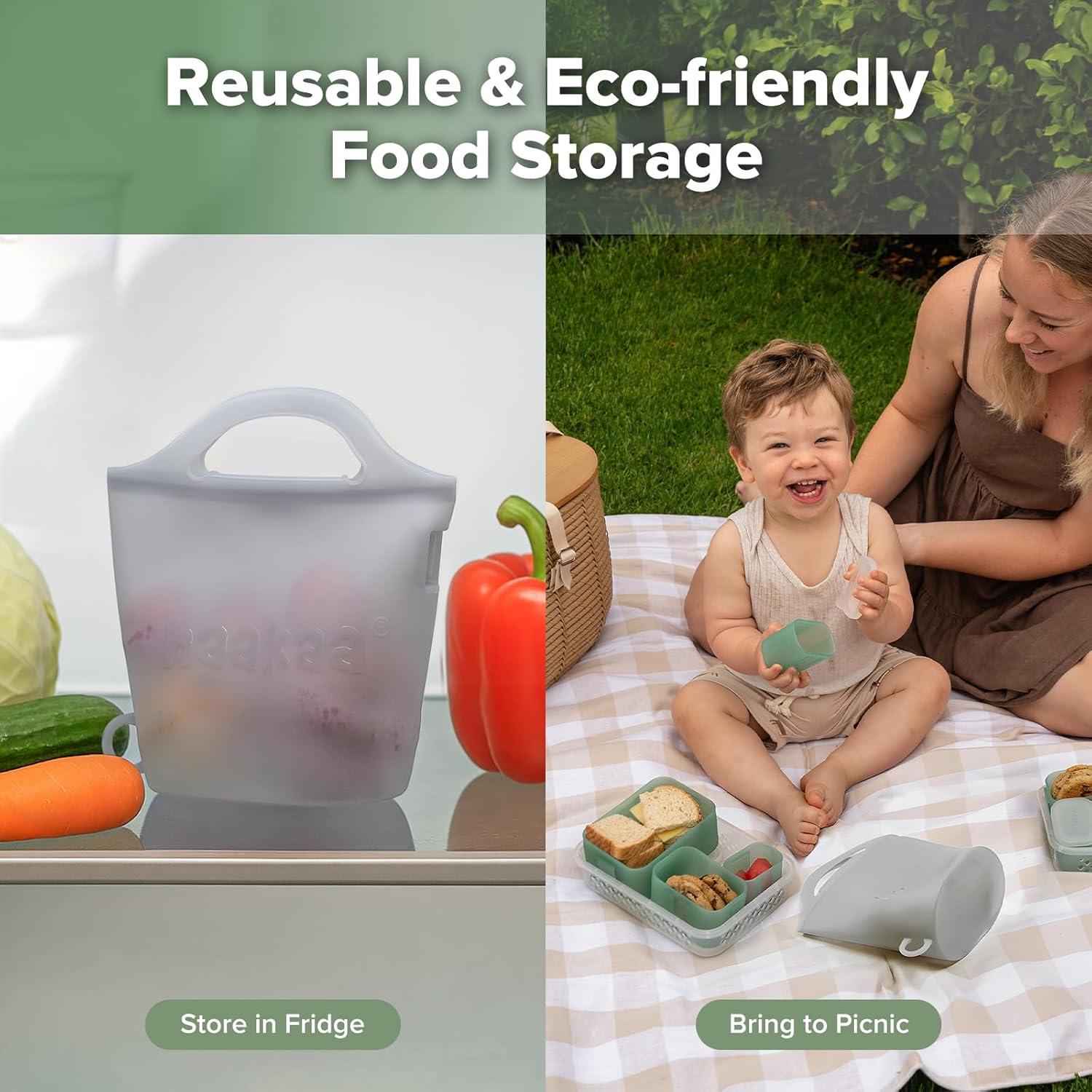 Bolsa de Vapor y Esterilizador de Silicona Haakaa 900ml Gris