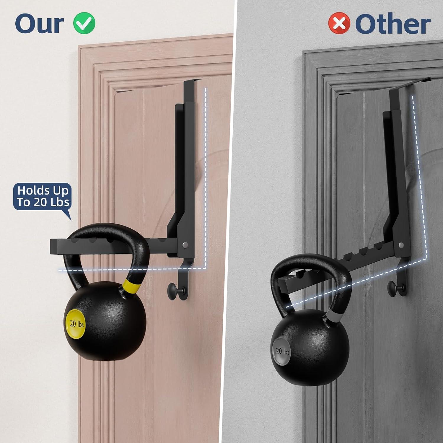 Perchero Plegable Sobre La Puerta WLCSNG Negro 6 Ganchos