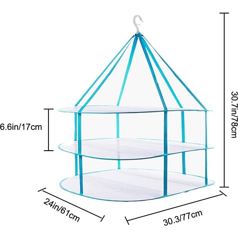 Estante de Secado Plegable 3 Niveles Moda y Estilo de Vida