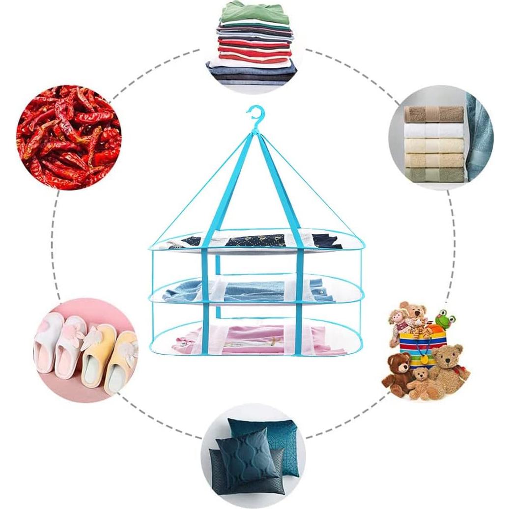 Estante de Secado Plegable 3 Niveles Moda y Estilo de Vida