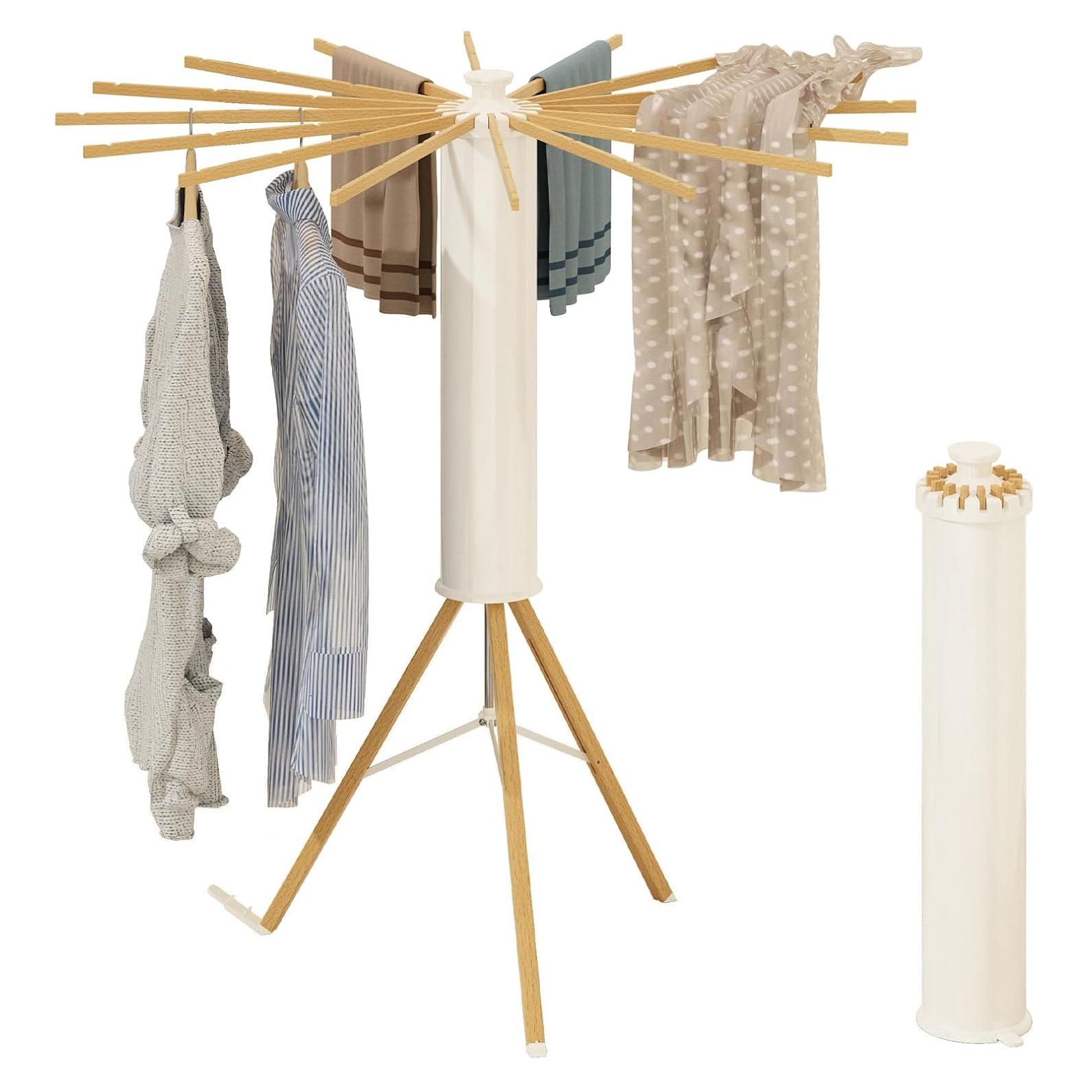 Soporte de Secado Plegable Dr.DJ 16 Brazos Madera 20.41 kg