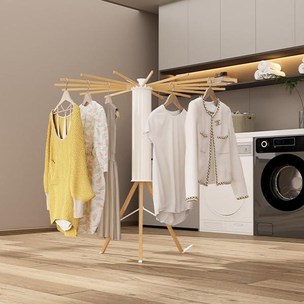 Soporte de Secado Plegable Dr.DJ 16 Brazos Madera 20.41 kg