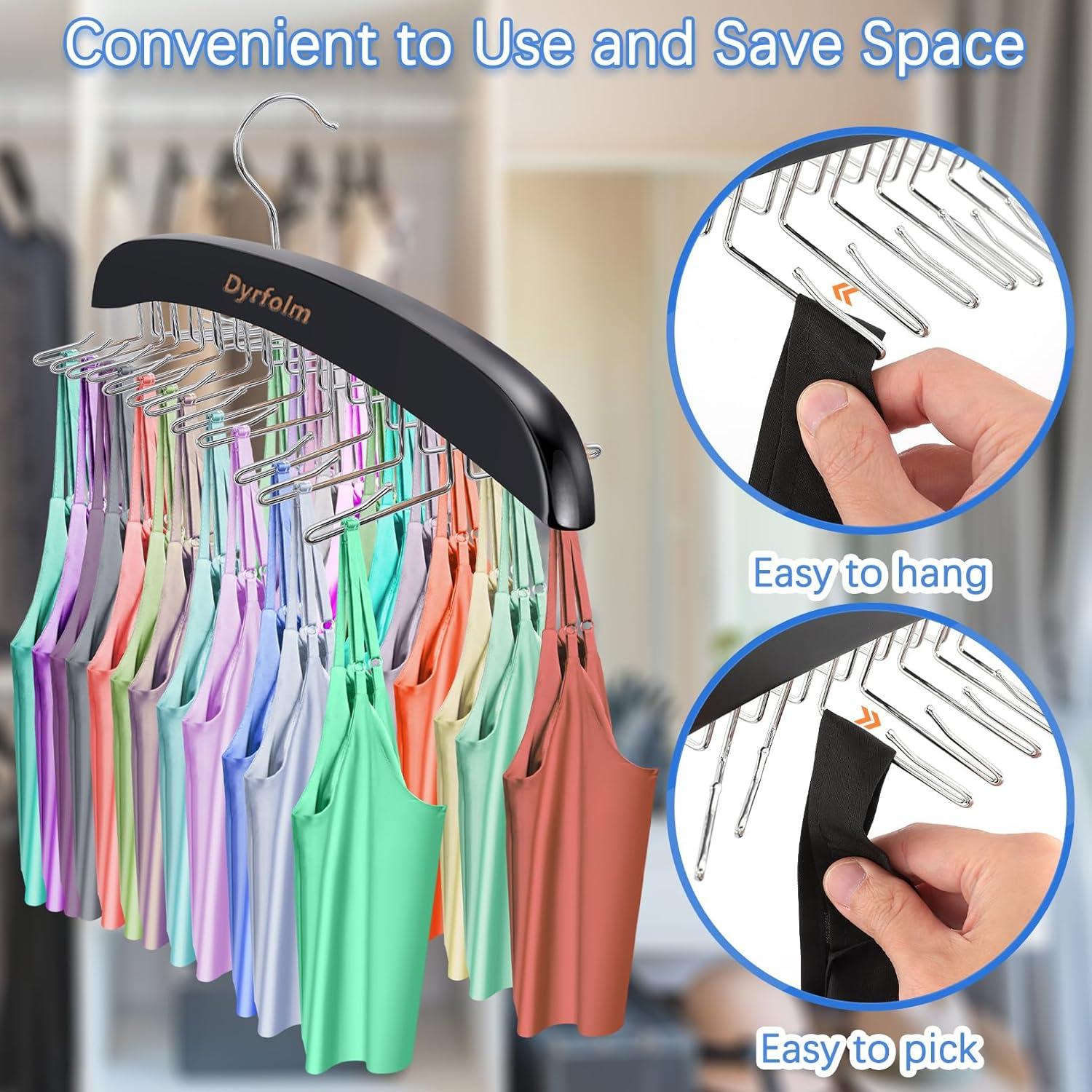 Perchero de Madera Dyrfolm 2 Pcs con 24 Ganchos Plegables