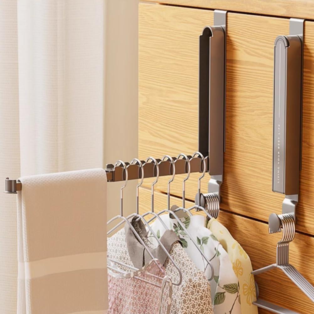 Secador de Ropa Plegable YTKJ Gris Espacial con Ganchos