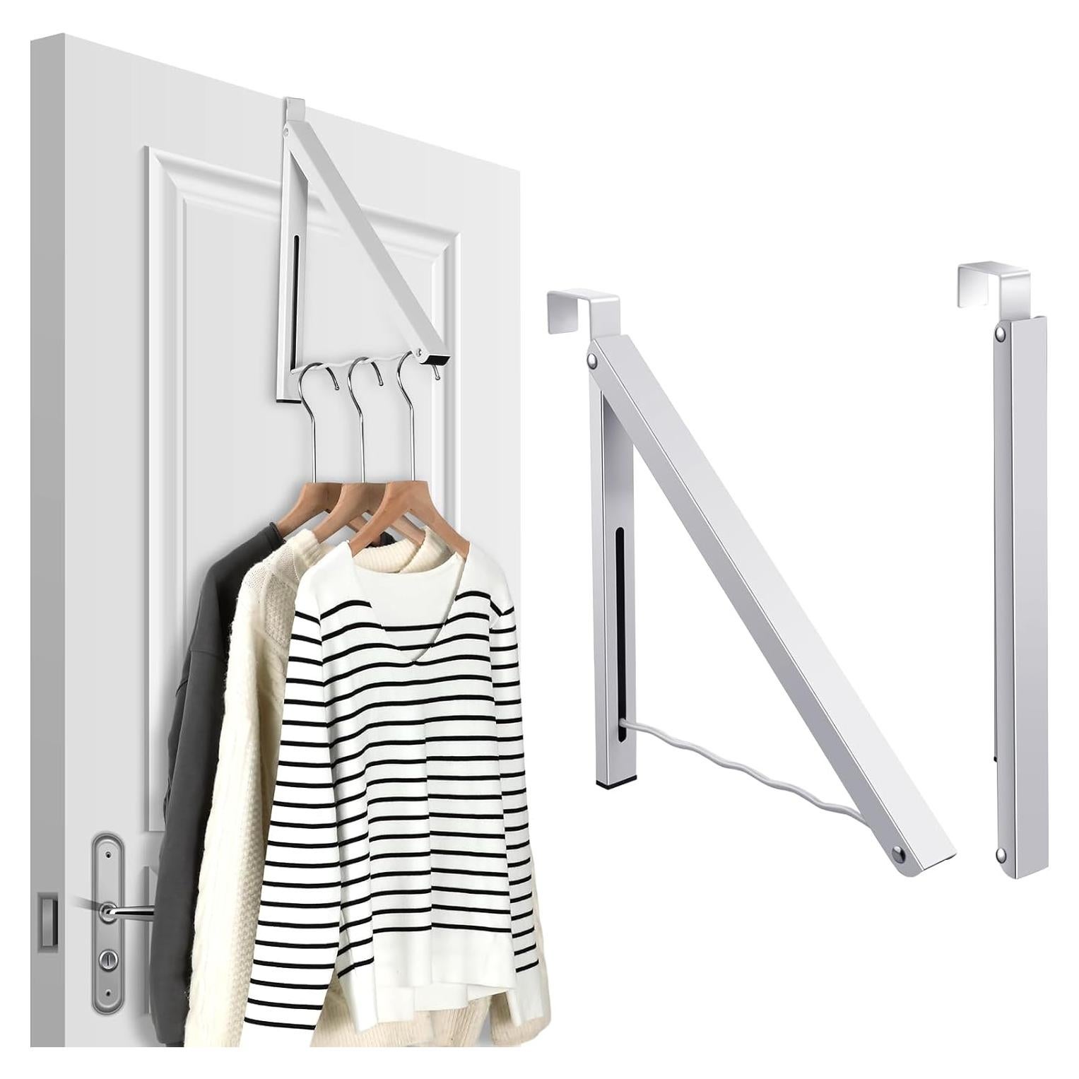 Organizador de Perchas Plegable Suzile - 2 Pcs Blanco