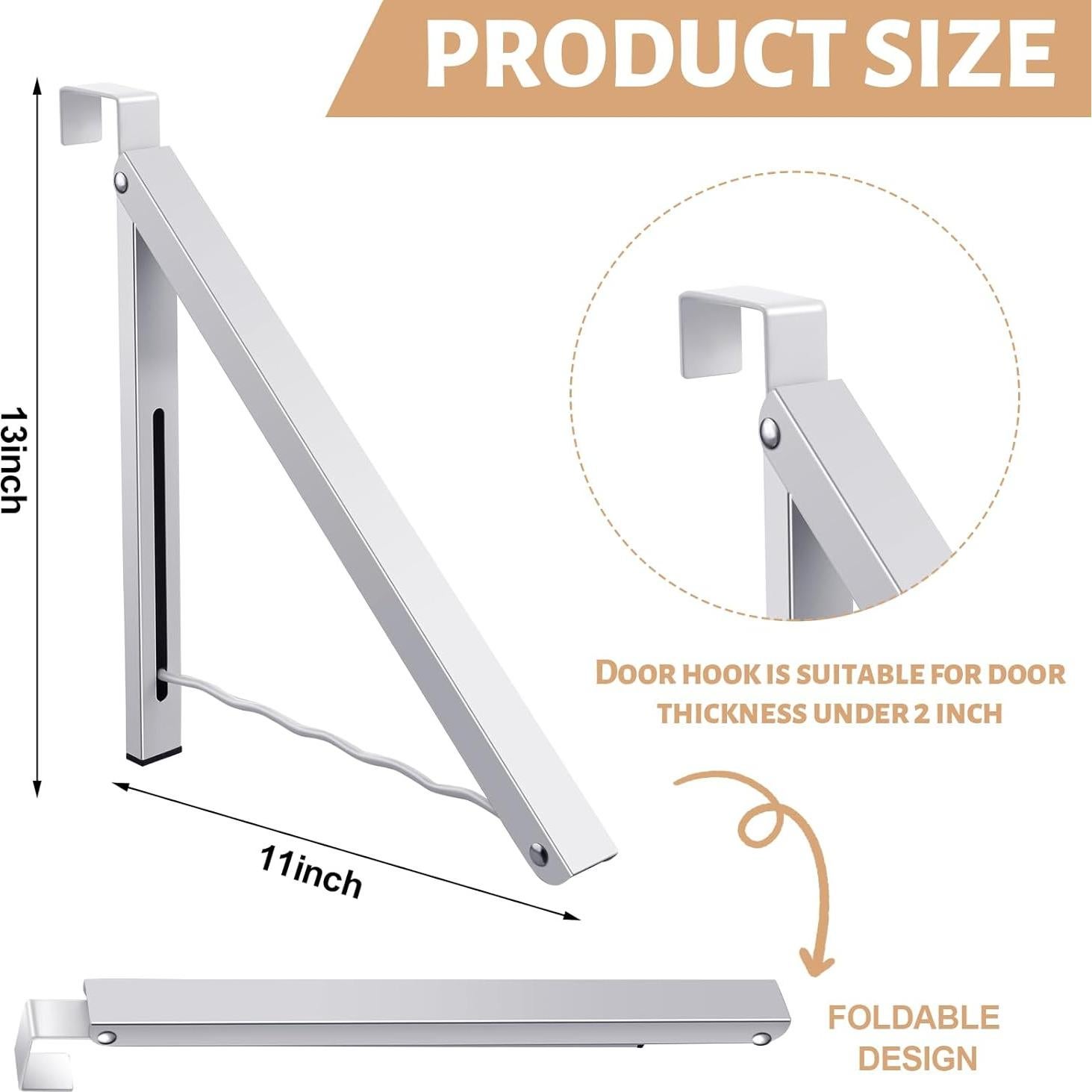 Organizador de Perchas Plegable Suzile - 2 Pcs Blanco